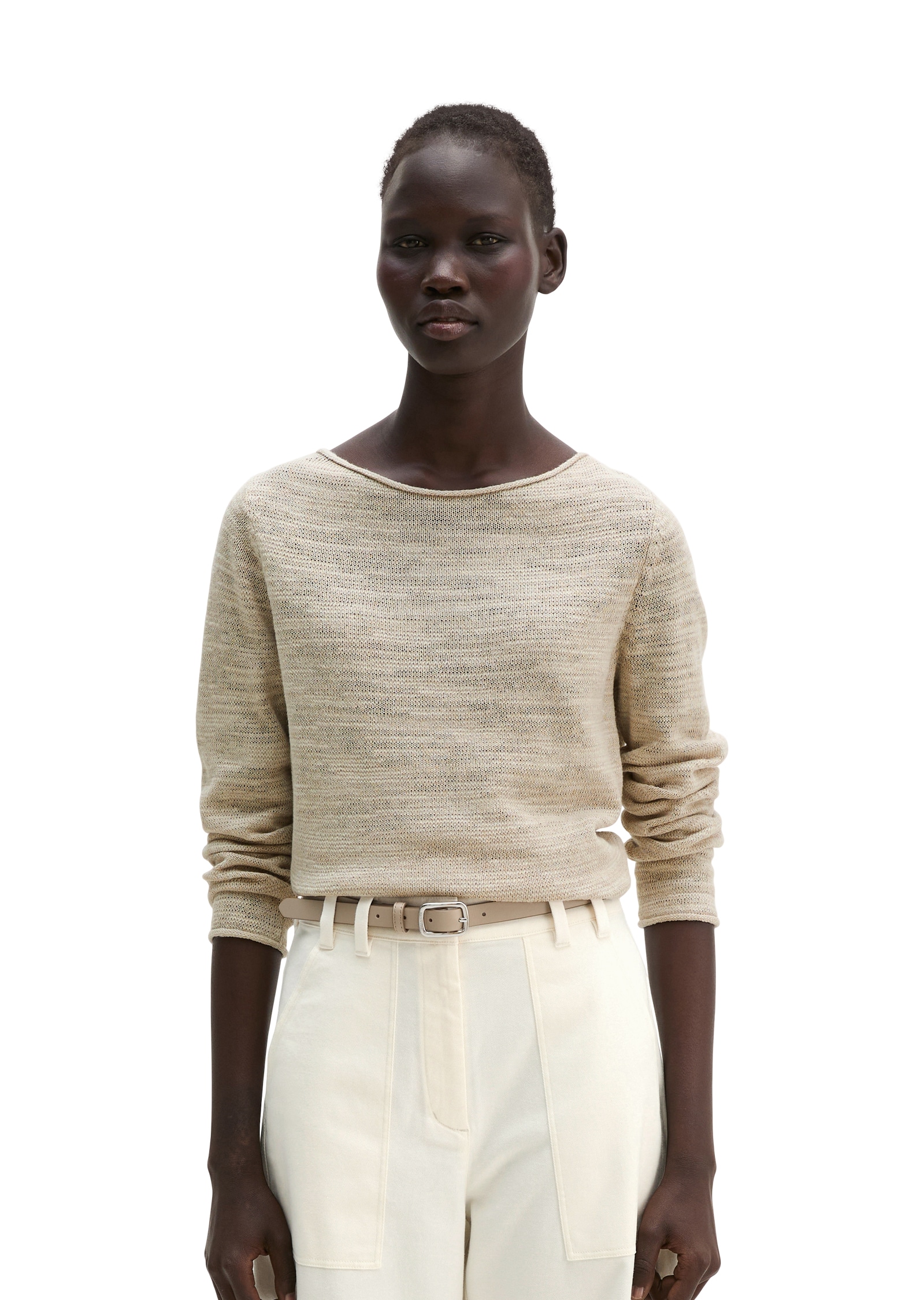 Image of Marc OPolo Strickpullover slim aus Leinen-Baumwolle-Mix