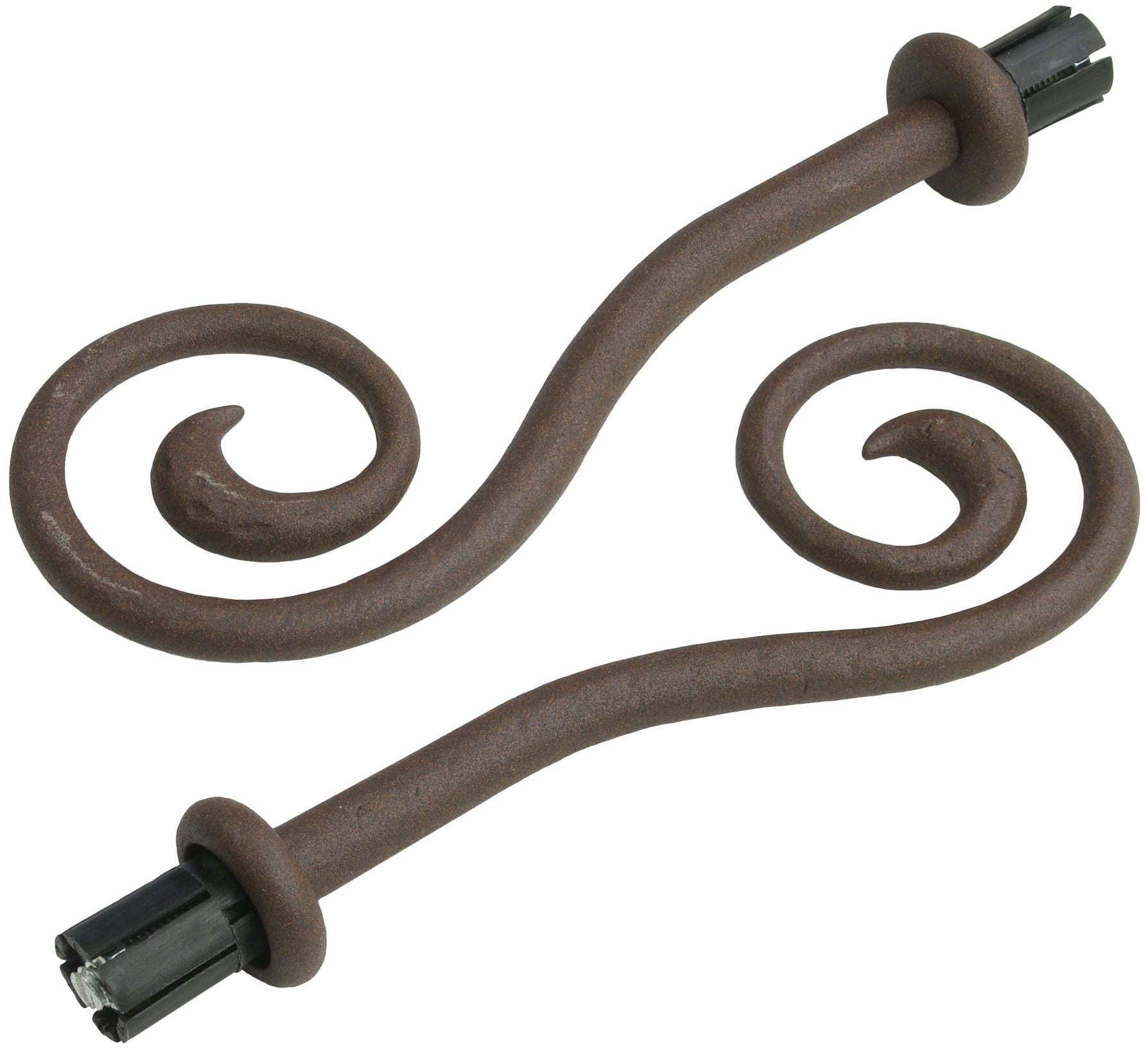 Liedeco Gardinenstange »Esp Spirale«, 1 läufig-läufig, Fixmass, 1-läufig im Fixmass Ø 16 mm