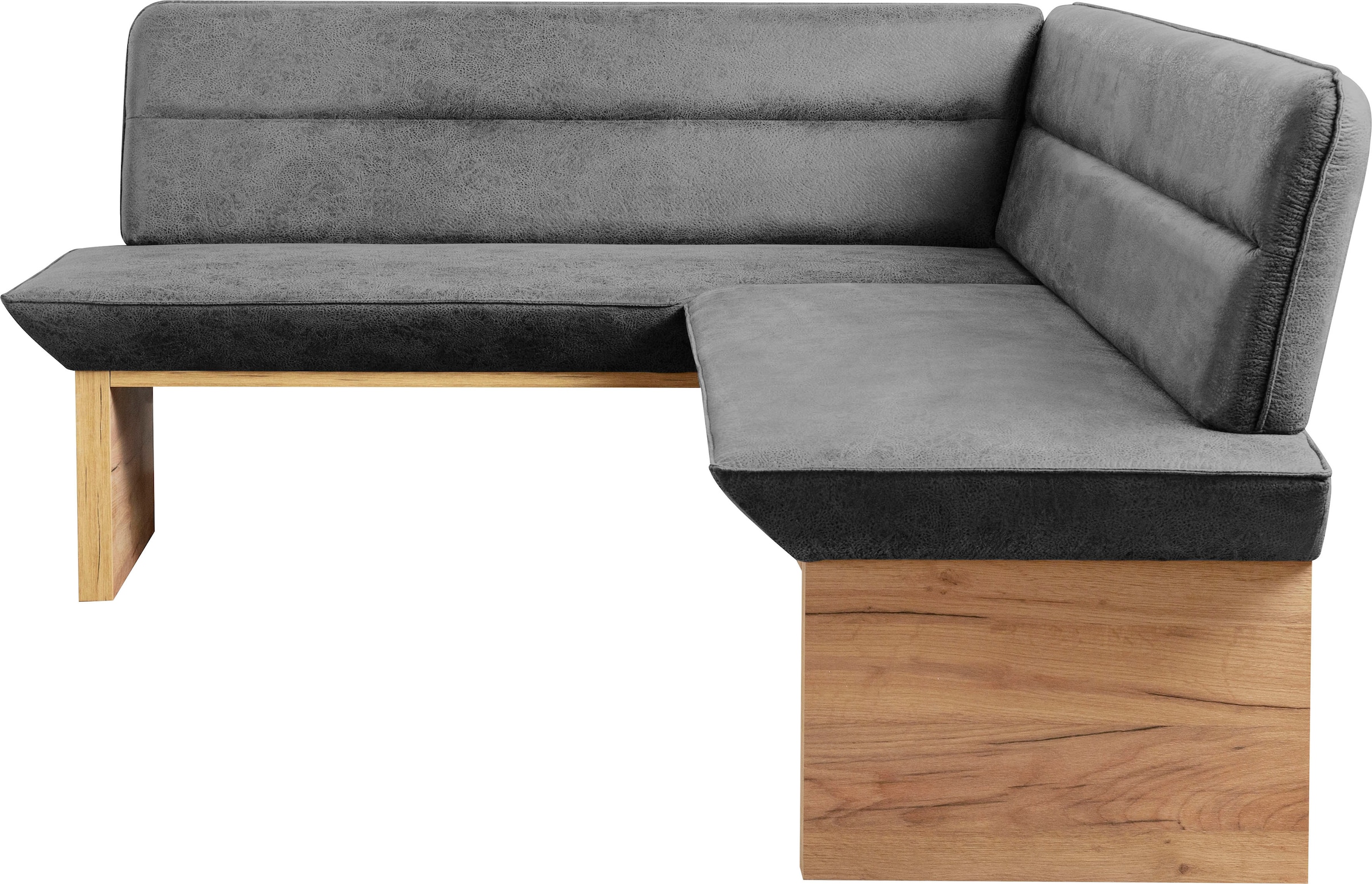 GOODproduct Eckbankgruppe »Beluna + Cross Essecke Sitzgruppe Eckbank Küchenbank« Set, Eckbank, 2 Stühle und Tisch, 4 tlg. Sitzgruppe Esszimmer Stühle Tisch und Bank bequem gepolstert