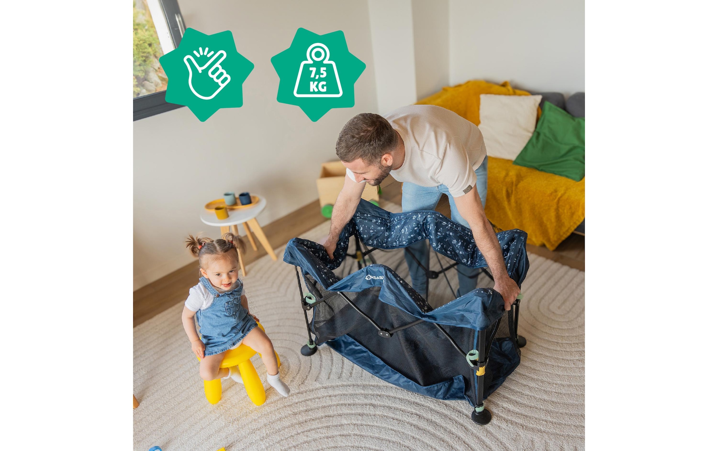 badabulle Baby-Reisebett »Easy Clip«