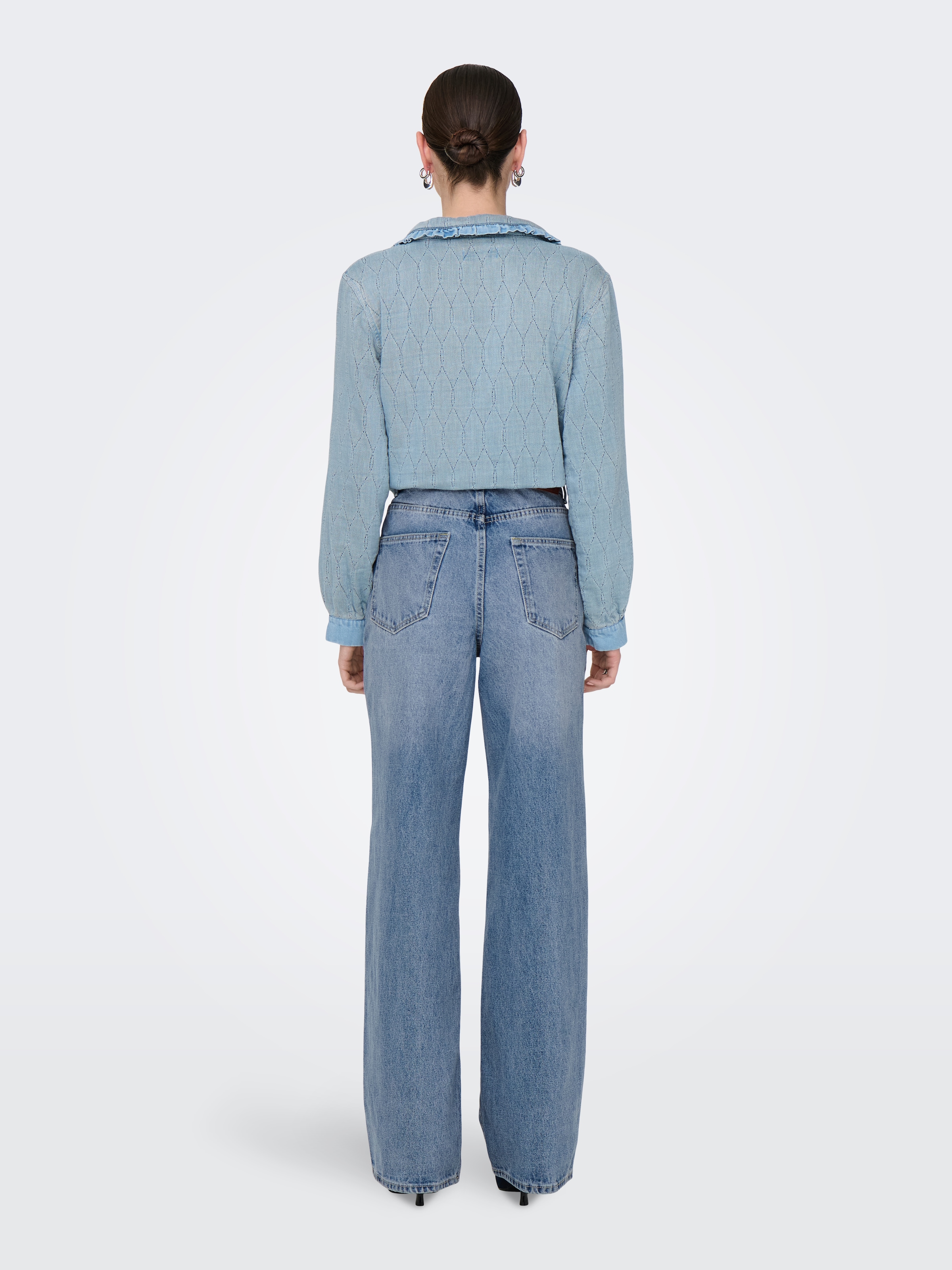 ONLY Jeans taille haute »ONLHOPE HW WIDE DNM REA345 NOOS« Baumwolle