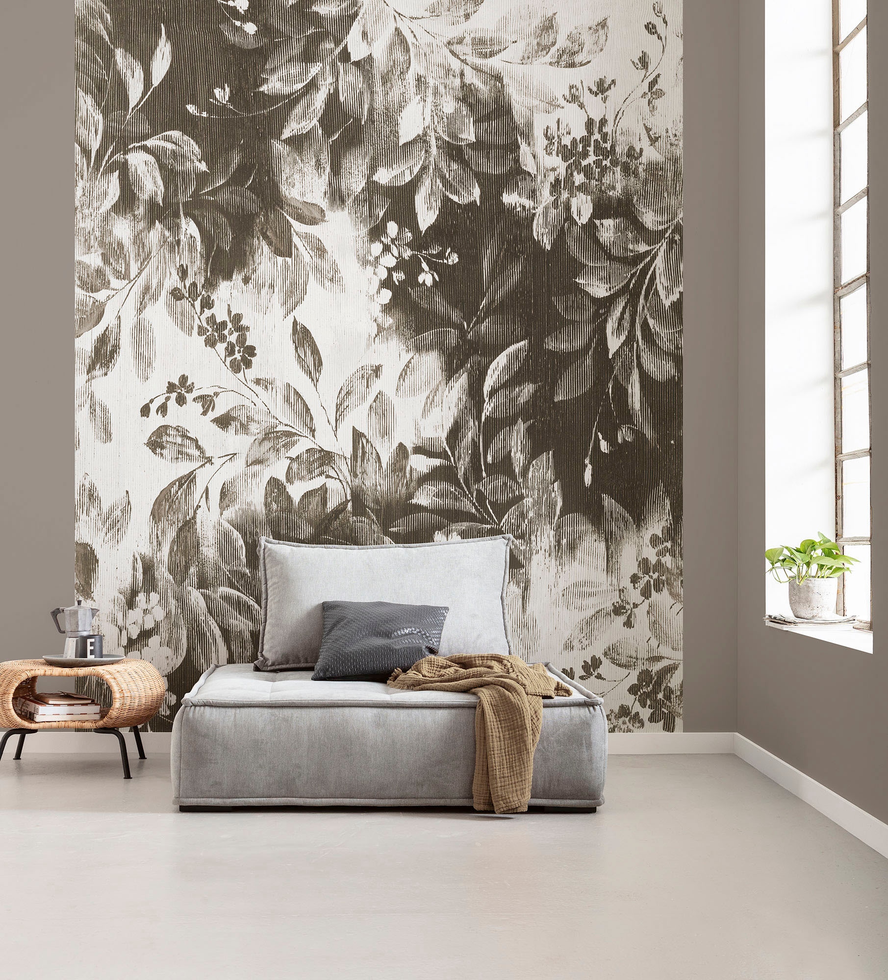 Komar Papier peint intissé »Digitaldruck Vlies -  Modular Moiety - Grösse 200 x 250 cm« imprimé Wohnzimmer, Schlafzimmer