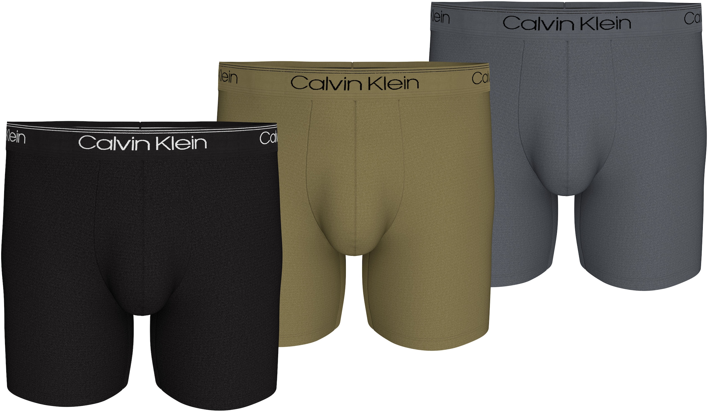 Calvin Klein Underwear Boxer »BOXER BRIEF 3PK« Packung, 3er-Pack,  mit längerem Bein & Logo-Elastikbund