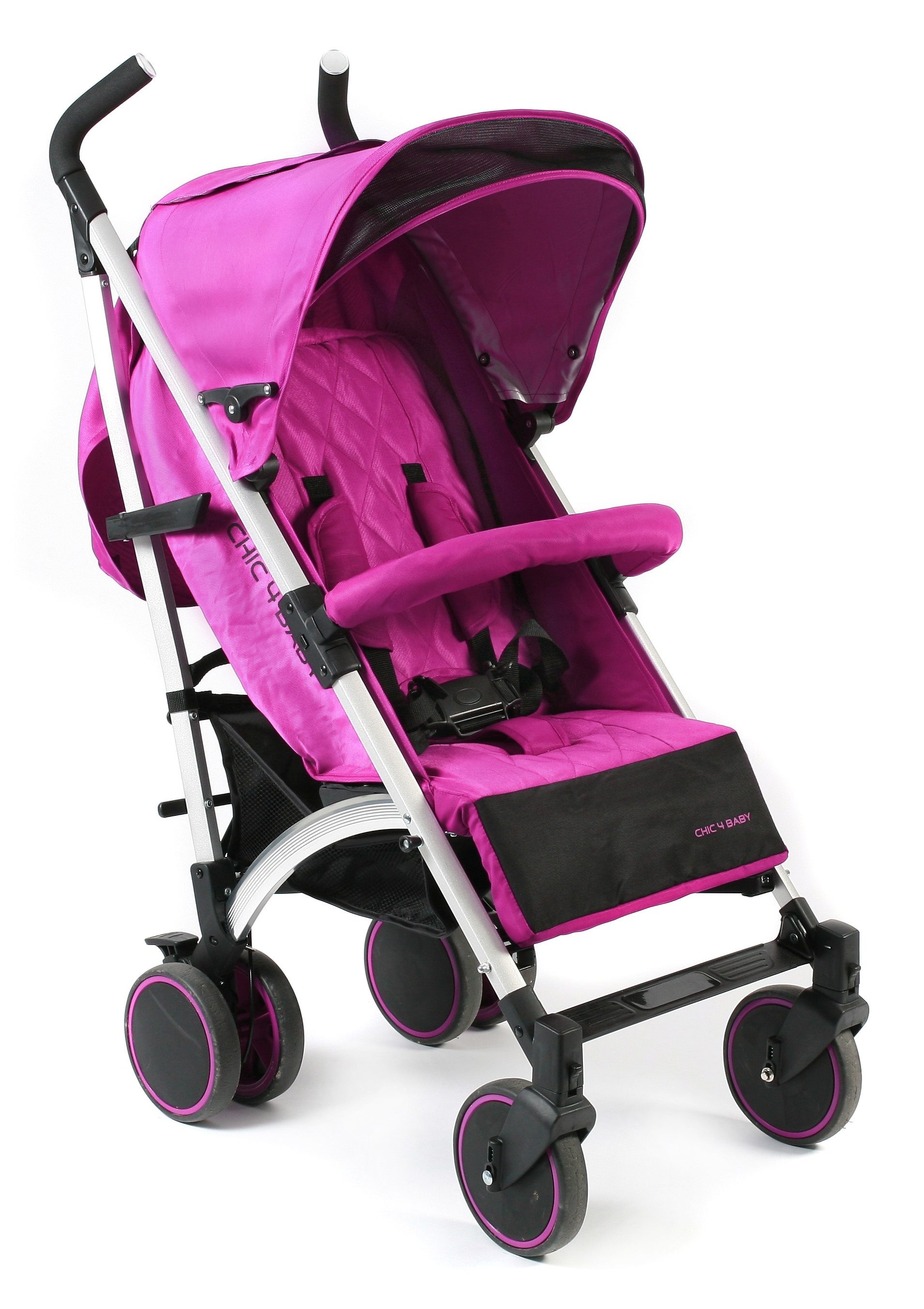 Image of CHIC4BABY Kinder-Buggy »Luca, fuchsia«, mit schwenk- und feststellbaren Vorderrädern bei Ackermann Versand Schweiz