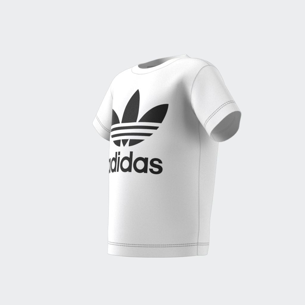 adidas Originals T-Shirt »TREFOIL KIDS« für Babys, sportlicher Schnitt, mit kurzen Ärmeln, mit Knopfleiste