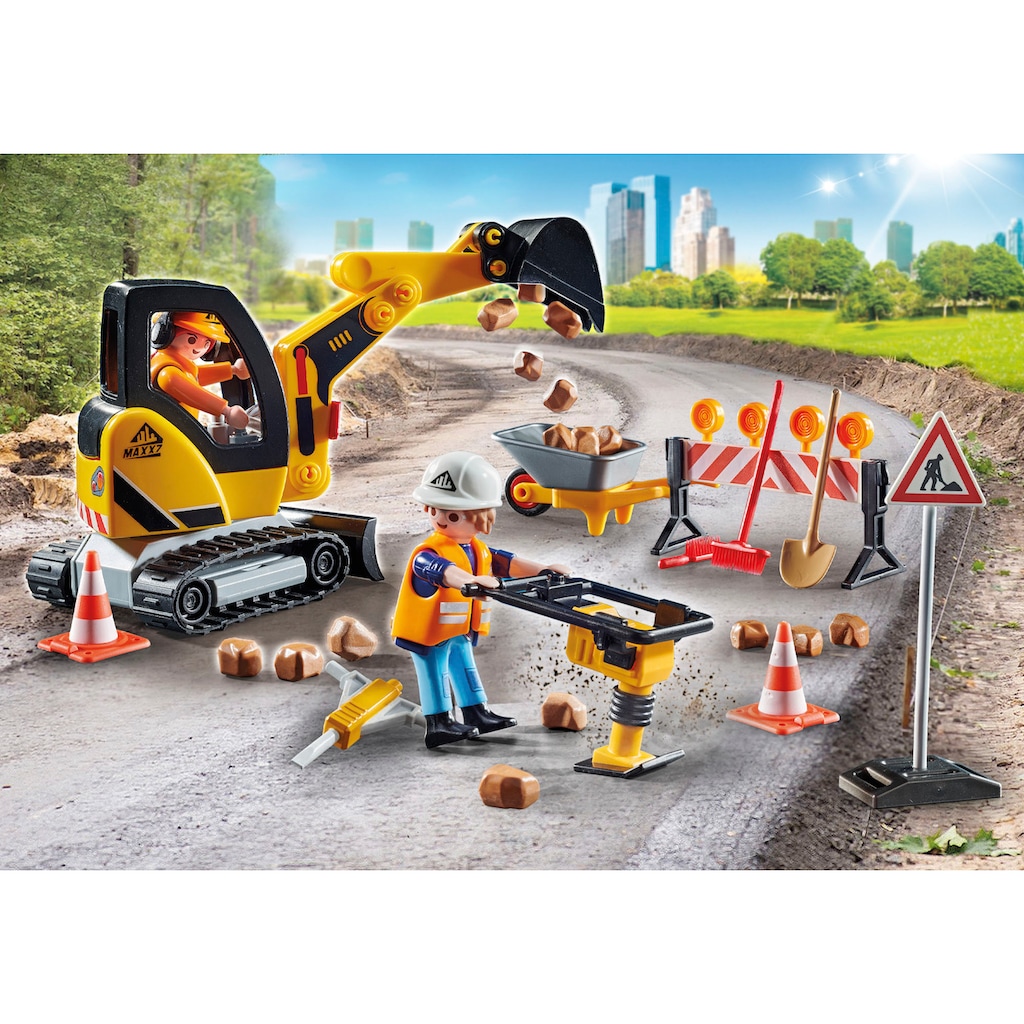 Playmobil® Konstruktions-Spielset »Strassenbau (71045), City Action«, (45 St.)