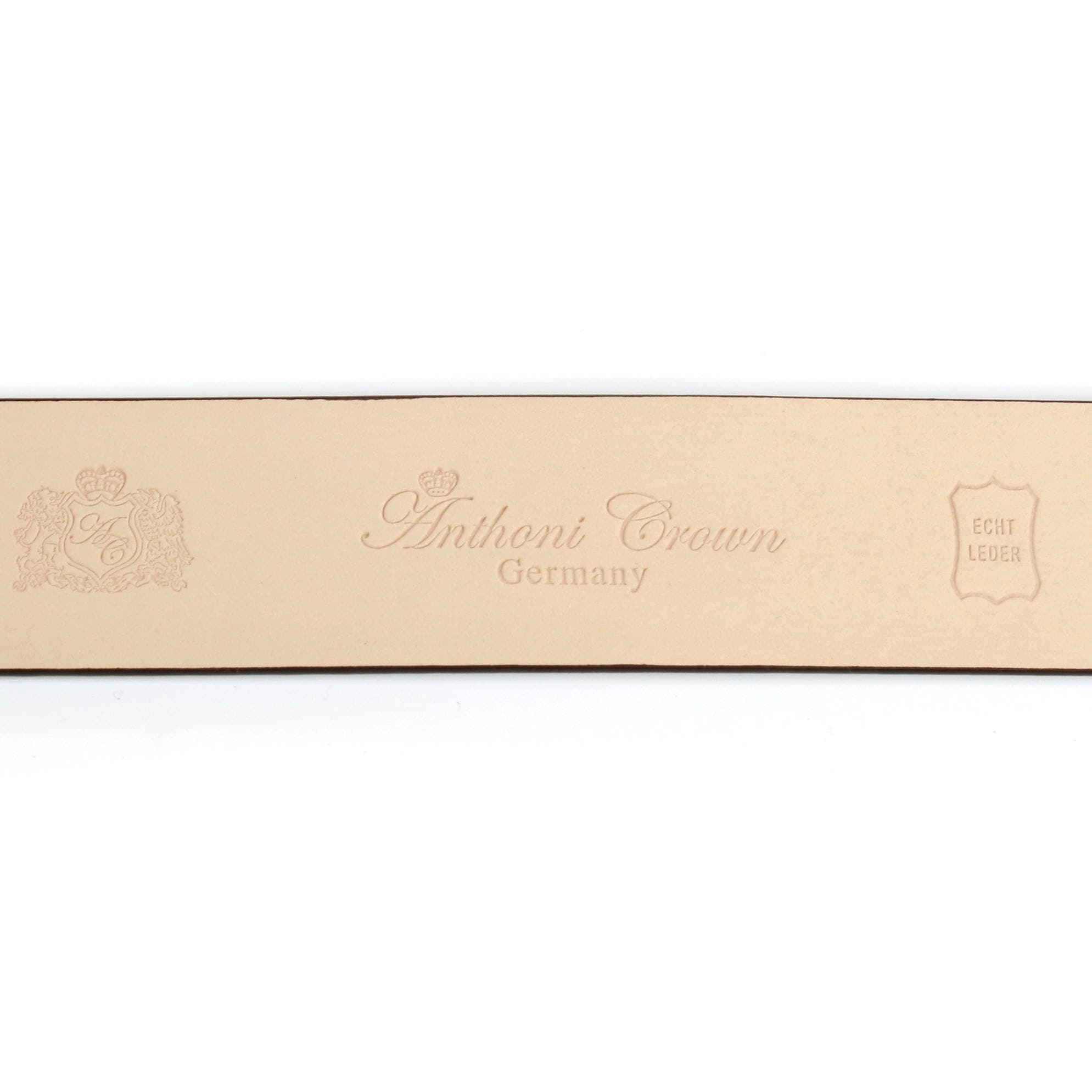 Anthoni Crown Ceinture en cuir avec boucle ardillon dorée délicate