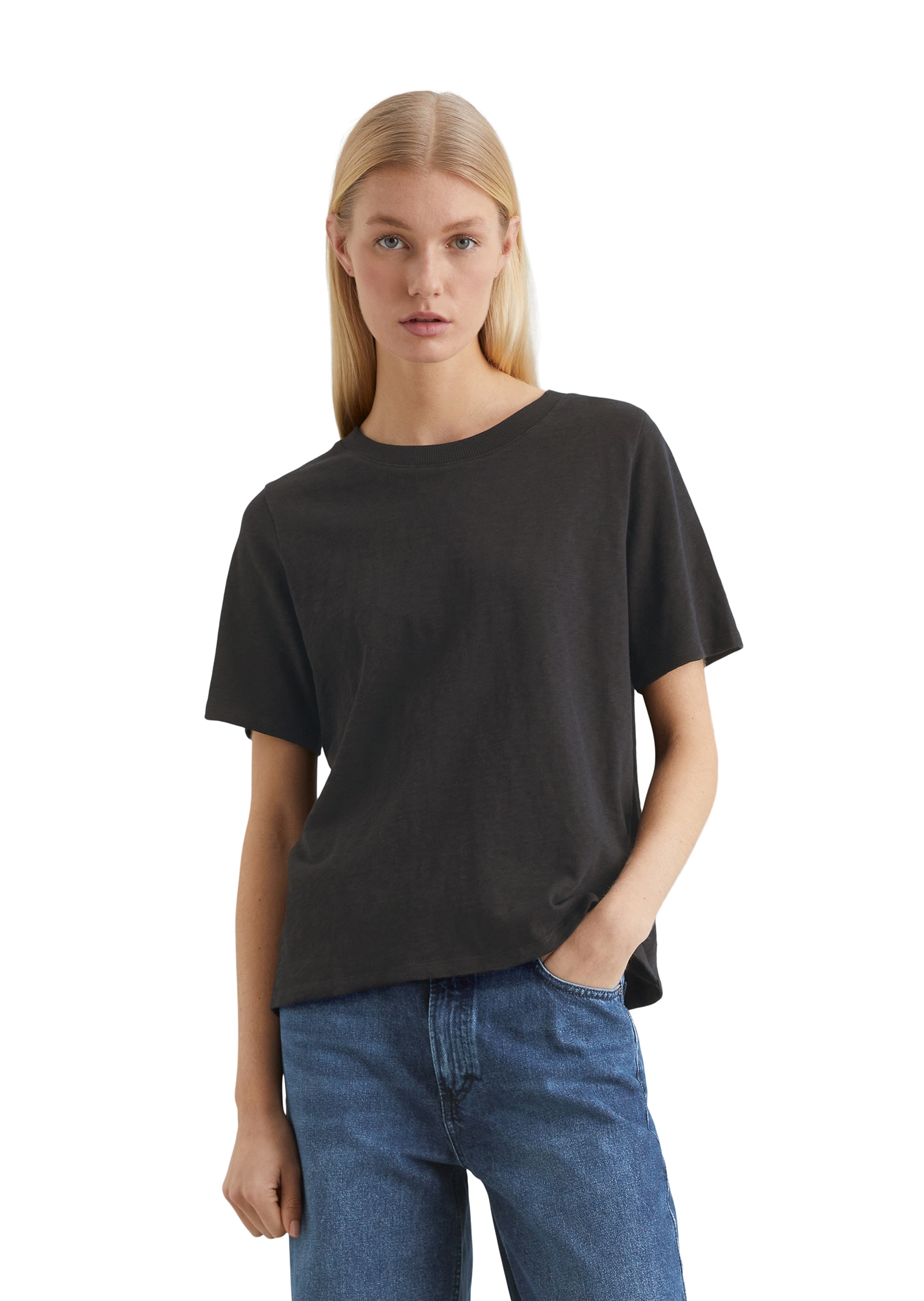 Image of Marc OPolo DENIM T-Shirt im cleanen Basic-Look