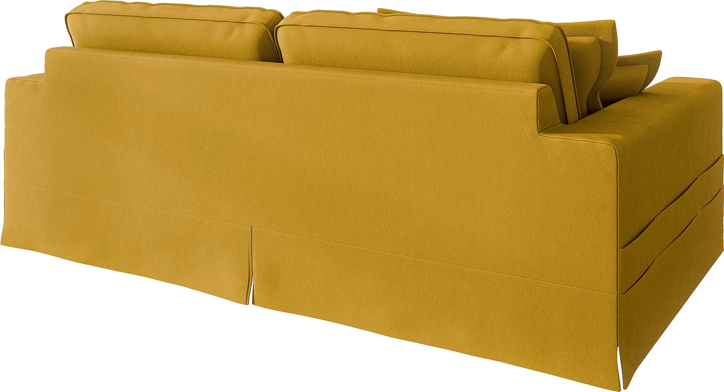 Home affaire 4-Sitzer »ALISSAS mit vielen Kissen, Biesen an den Kissen« Hussenoptik, mit kleinen Taschen an der Seite zum Verstauen