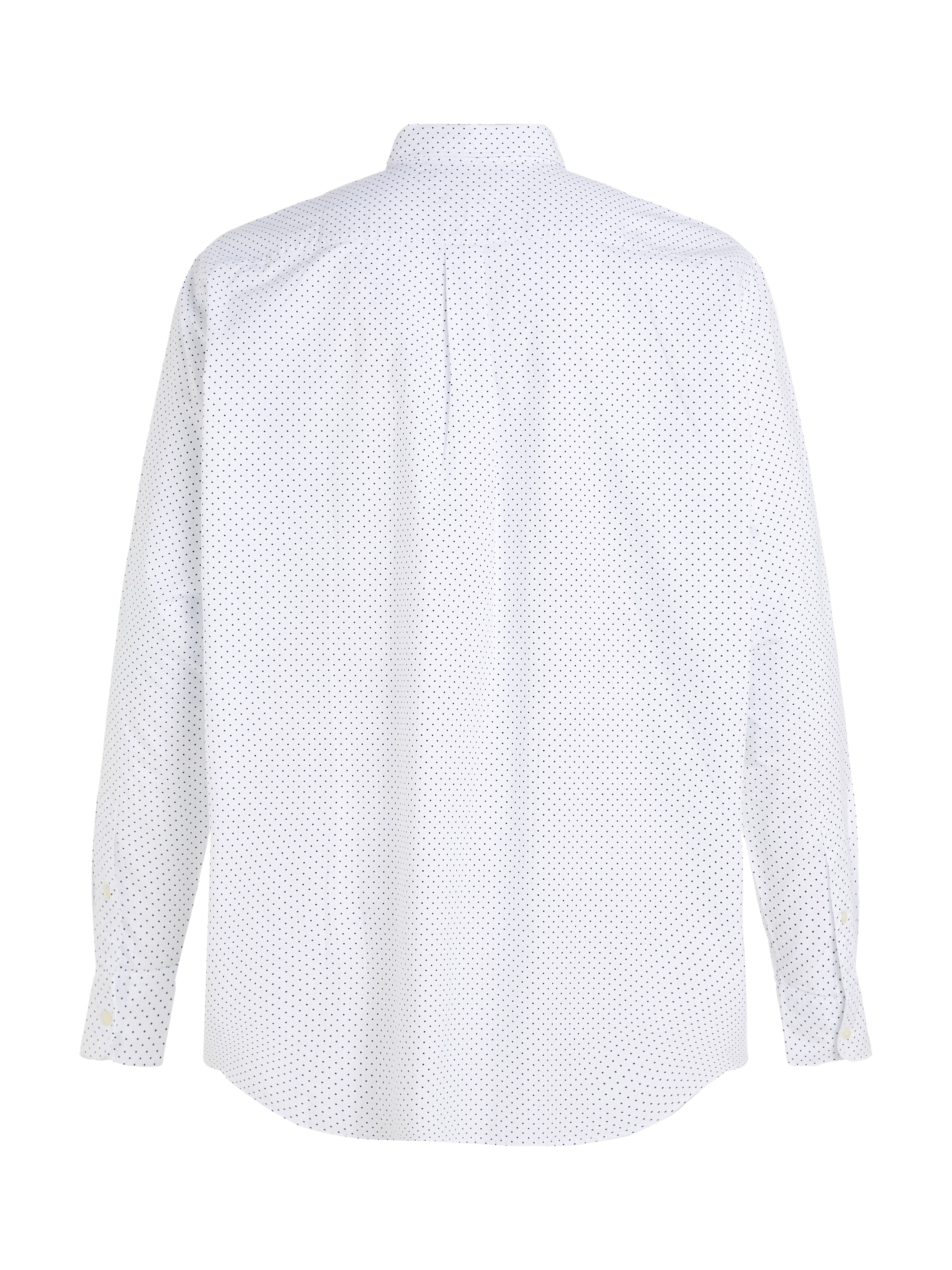 Tommy Hilfiger Big & Tall Langarmhemd »BT-FLEX POPLIN POLKA DOT S-B«, in Grossen Grössen, Logostickerei