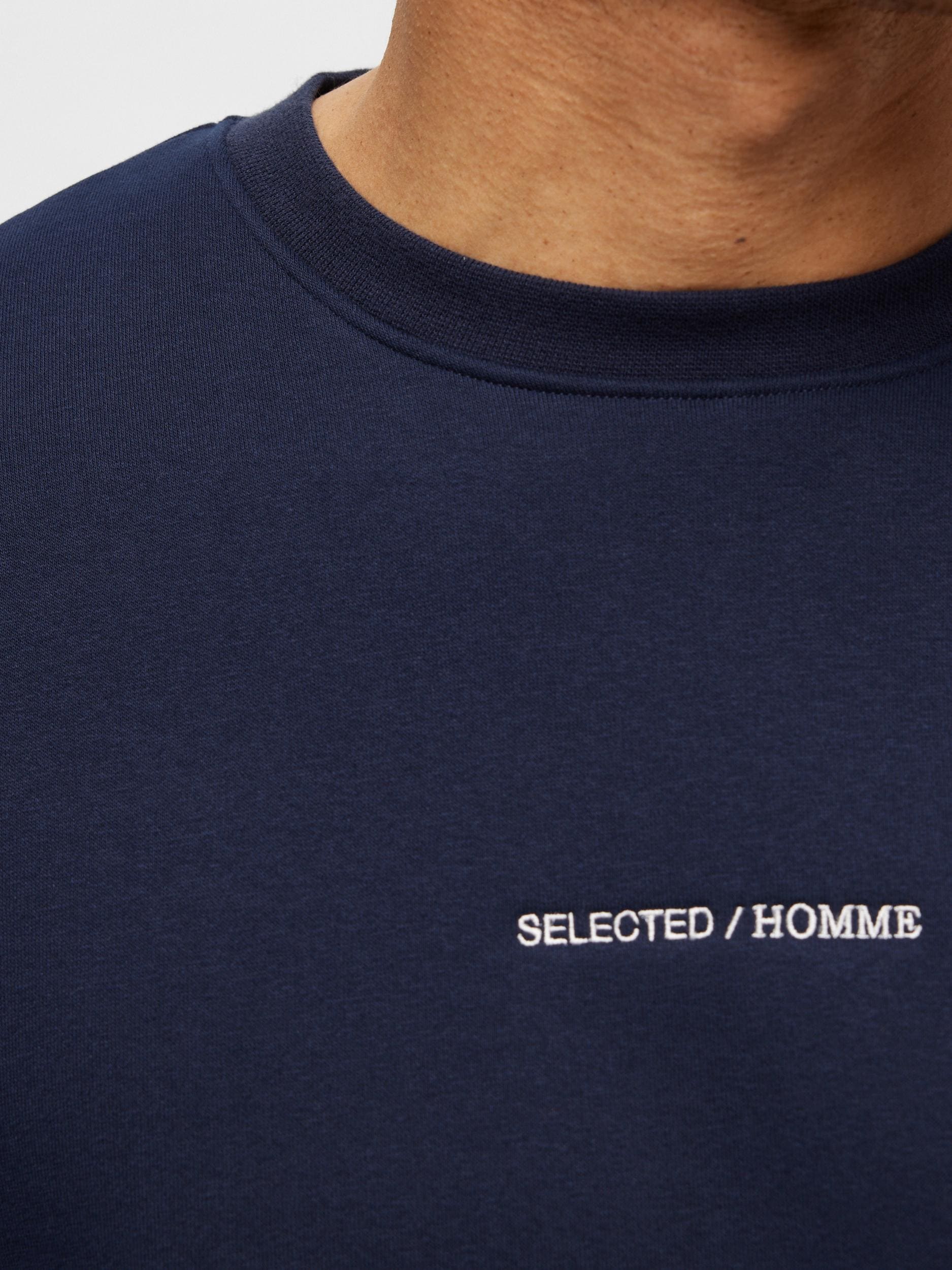 SELECTED HOMME Sweatshirt »SLHHANKIE LOGO CREW NECK SWEAT NOOS«