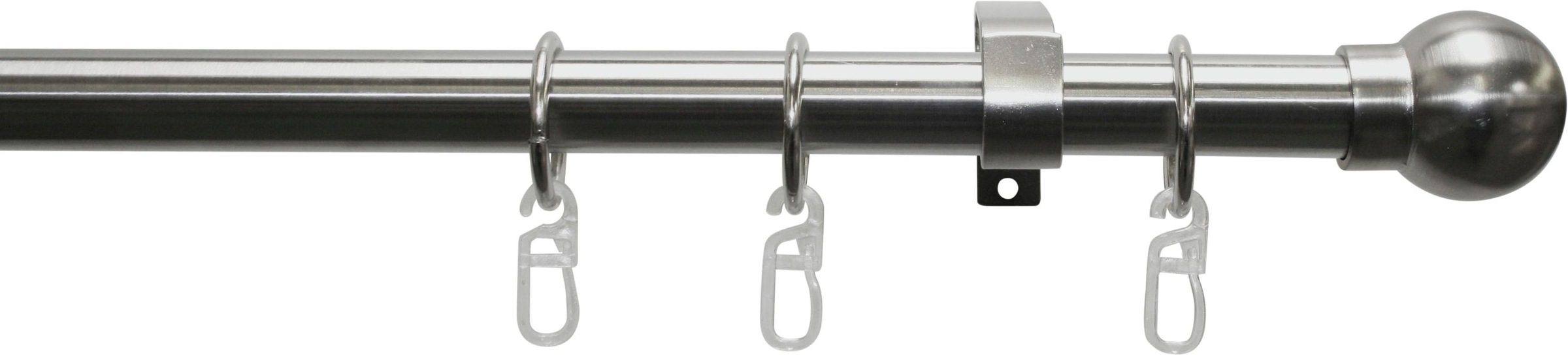 Image of GARDINIA Gardinenstange »Gardinenstangen Set Metall«, 1 läufig-läufig, Fixmass, Serie Kugel bei Ackermann Versand Schweiz