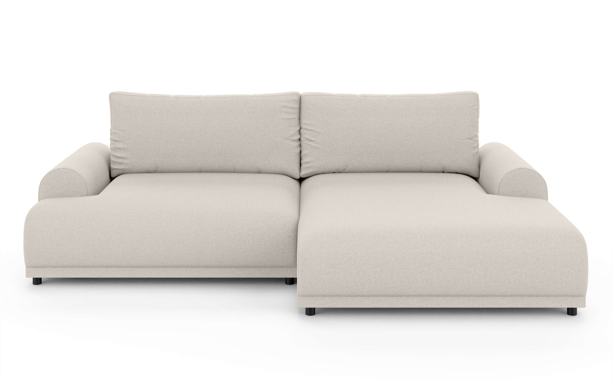 INOSIGN Ecksofa »Marsby, mit Bettfunktion und Bettkasten, Masse: B/H/T 242/65/145 cm«, L-Form mit Wellenunterfederung, Recamiere links oder rechts bestellbar