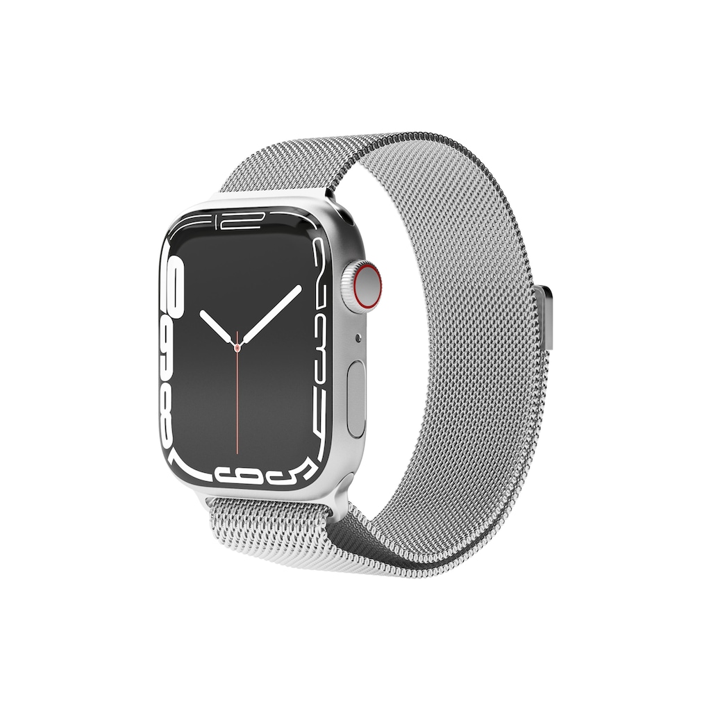 VONMÄHLEN Uhrenarmband »Milanese Loop Apple Watch 42/44/45/49 mm Silver«