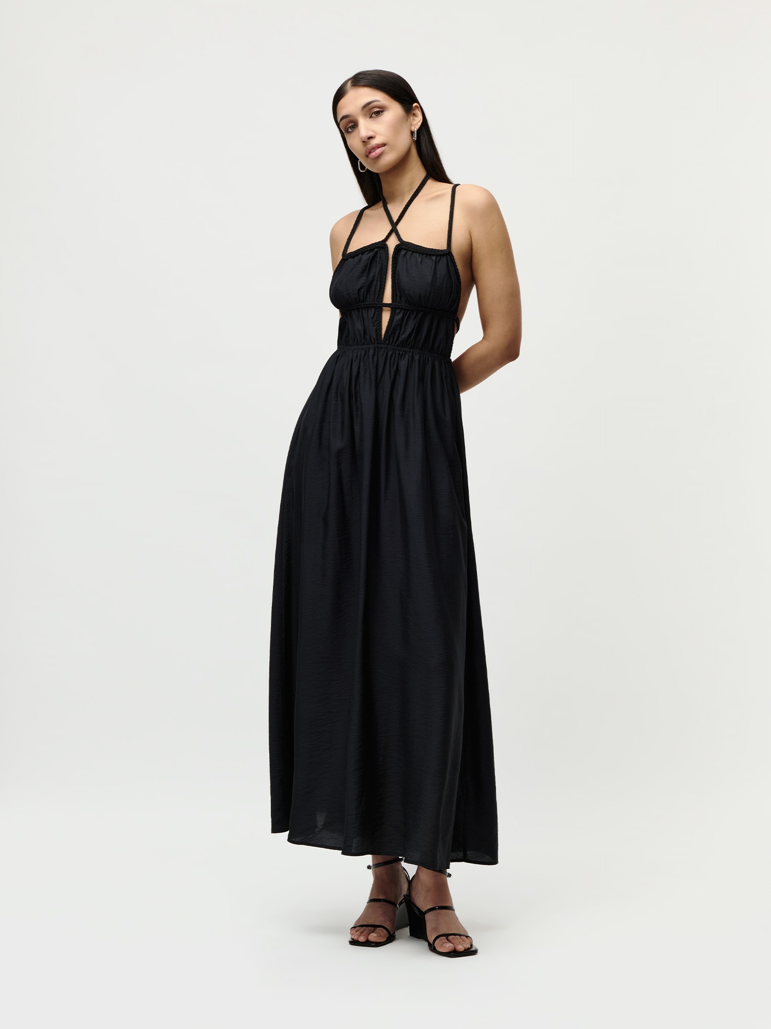 LeGer Maxi robe »Hanke, LeGer by Lena Gercke« Sans poche Regular fit mit Kordeln zum Binden
