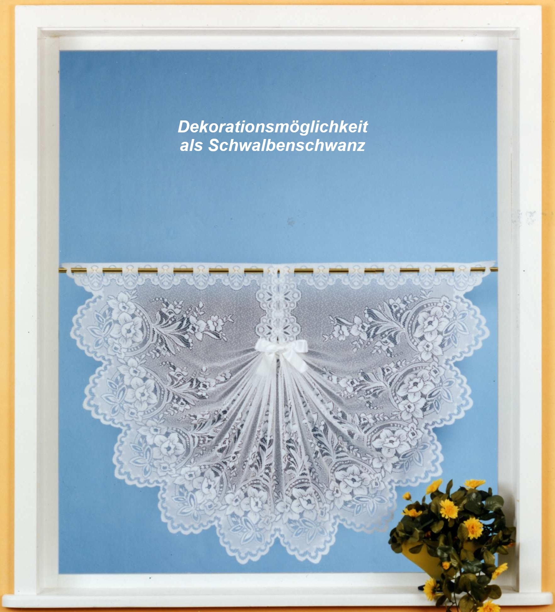 Weckbrodt Scheibengardine »Ella« Stangendurchzug 1 Stk. tlg. Bistro, Gardine, Store, floral