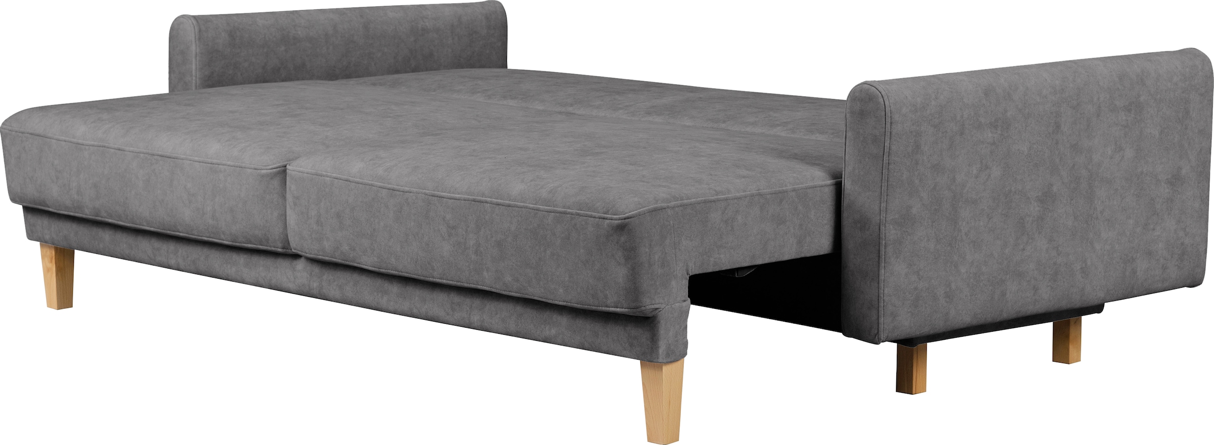 Home affaire 3-Sitzer »TRIPLO optionale Schlafsofa mit Bettkasten, Masse B/T/H: 215/100/89 cm«, Wahlweise Bettfunktion - Liegefläche 145x191 cm, Rücken-, Zierkissen