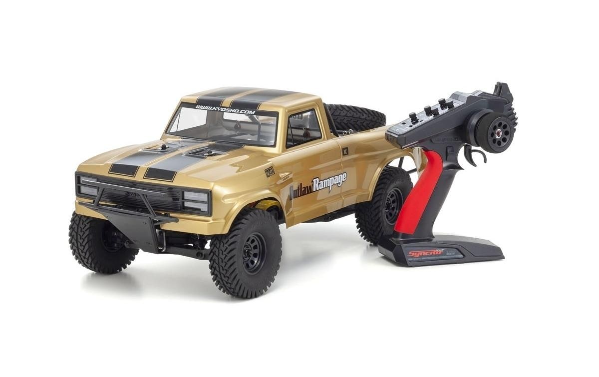 Image of RC-Monstertruck "Kyosho Outlaw Rampage Pro Type 2 Gold, ARTR,"