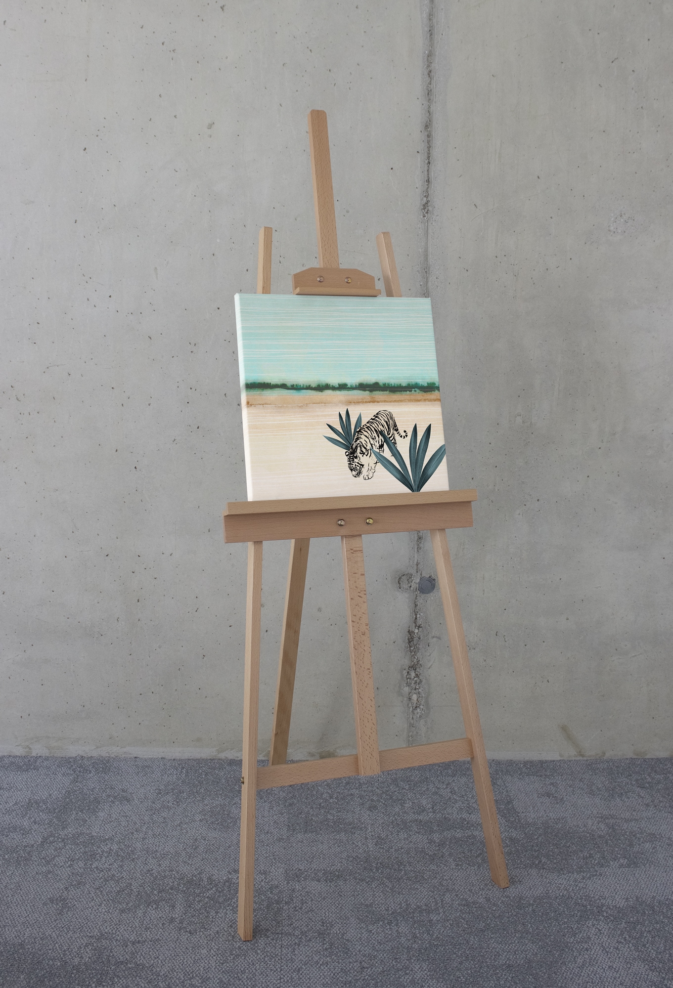Komar Leinwandbild »Wild One - Grösse 40 x 40 cm«, Natur, (1 St.), Keilrahmenbild mi Echtholzrahmen
