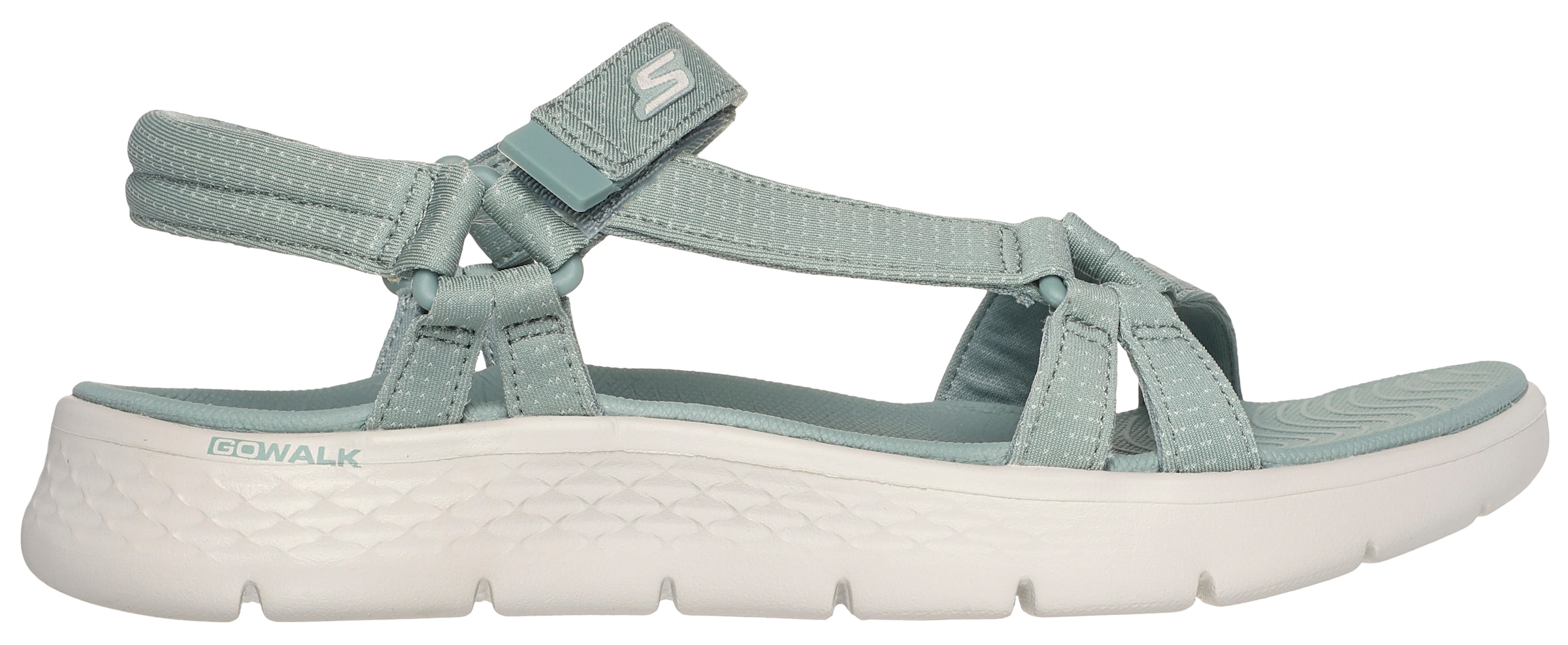 Skechers Sandale »GO WALK FLEX SANDAL-SUBLIME-X«, Sommerschuh, Sandalette, Klettschuh, mit Goga Mat Footbed