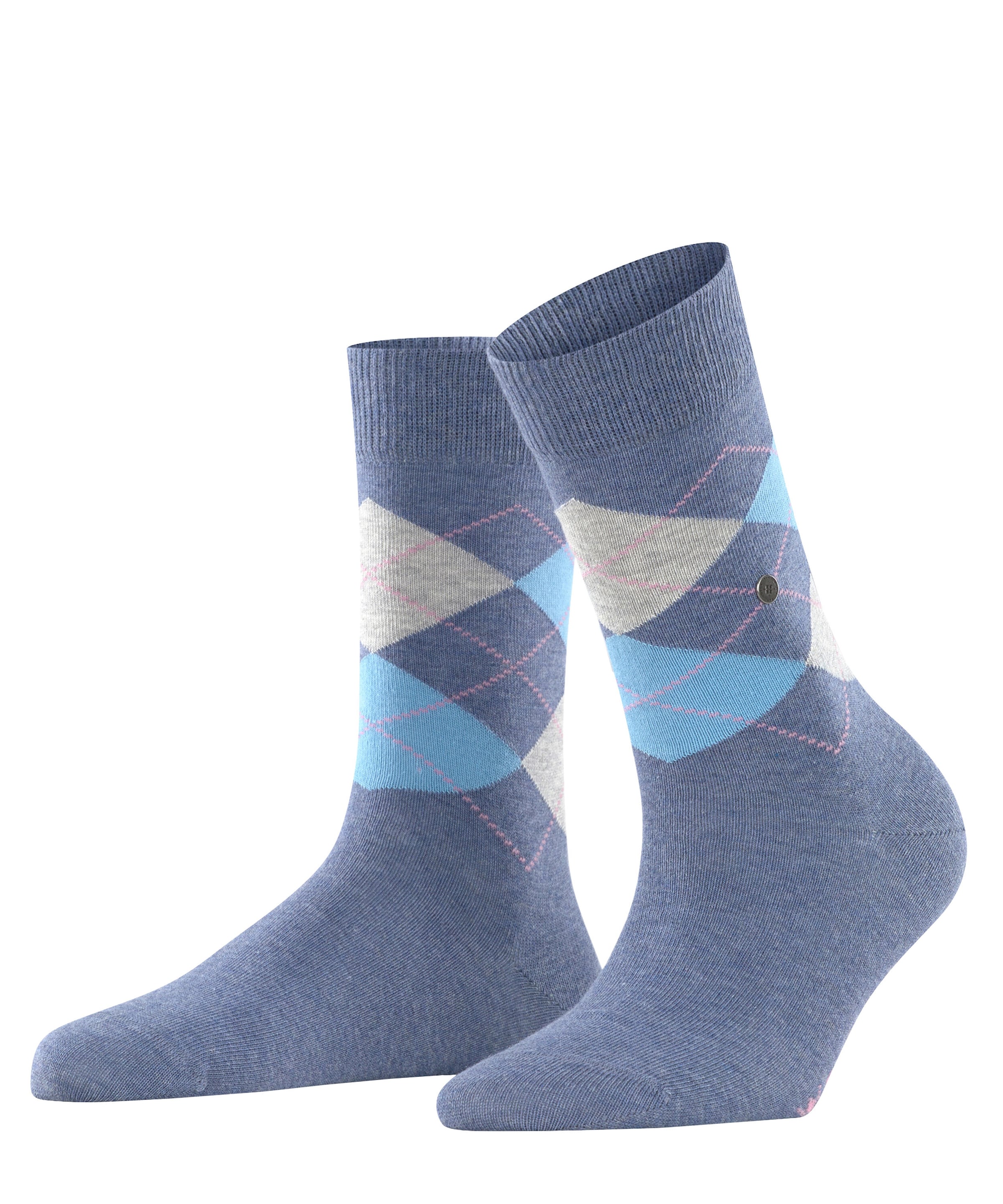 Burlington Chaussettes »Basic Gift Box« 2 paires,  Coffret cadeau, motif losanges, clip Burlington, taille unique 36-41