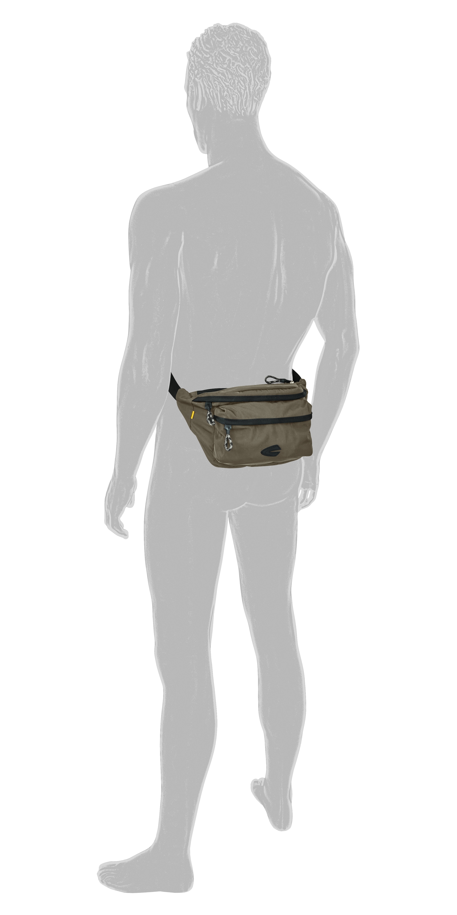 camel active Bauchtasche »Terra« aus recyceltem Nylon und voluminös aufgesetzten Taschen