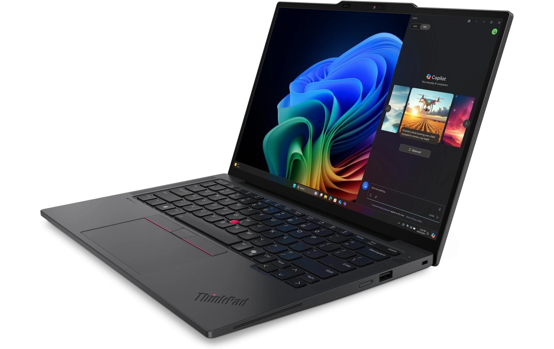 Image of Lenovo Notebook "ThinkPad X13 Gen 6 (AMD) Copilot+ PC" / 13,3 ″ AMD Ryzen™ AI 7 1.000 GB SSD Gesichtserkennung, Schloss, Smart Card Reader, TPM