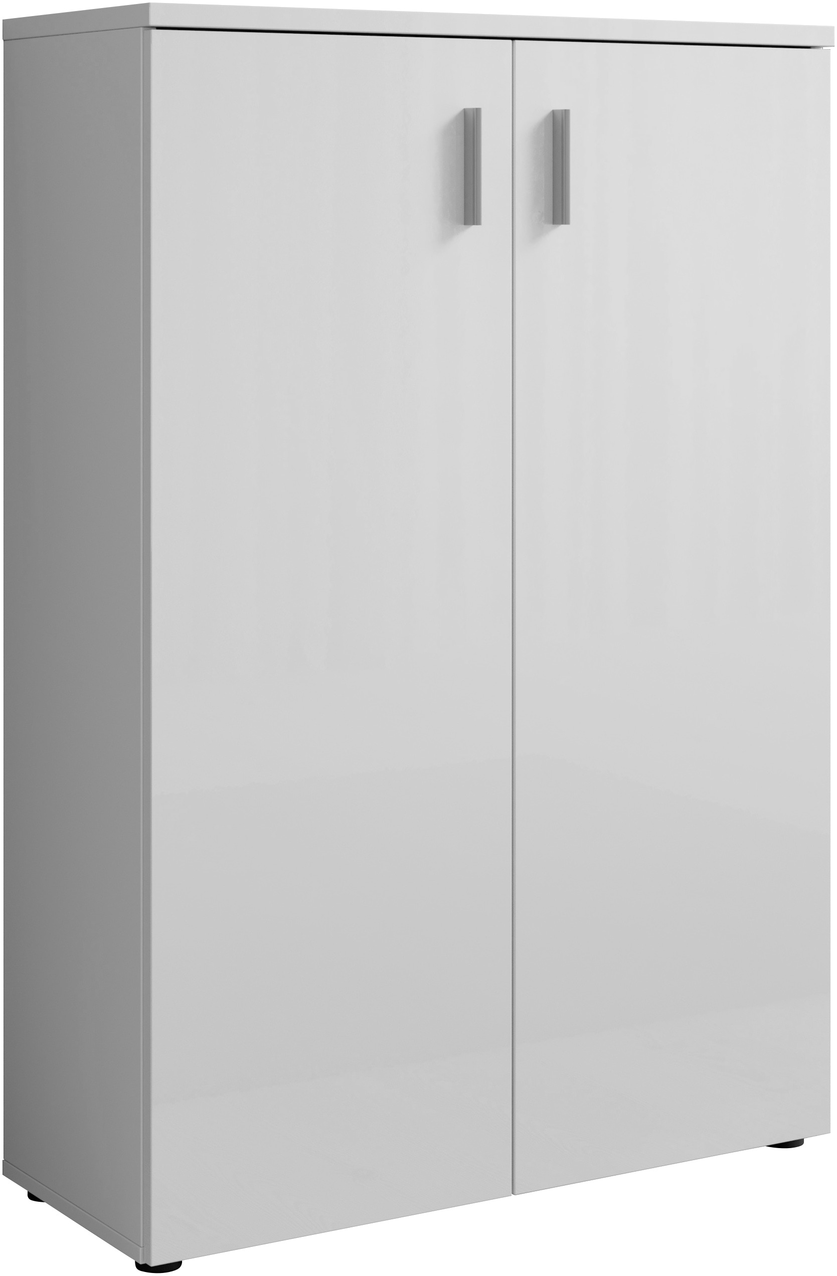 HBZ Schuhschrank »Lincoln weiss Glanz, BxHxT 80x120x35 cm«, (1 St.), Schuhschrank mit 2 Türen, 4 Einlegeböden