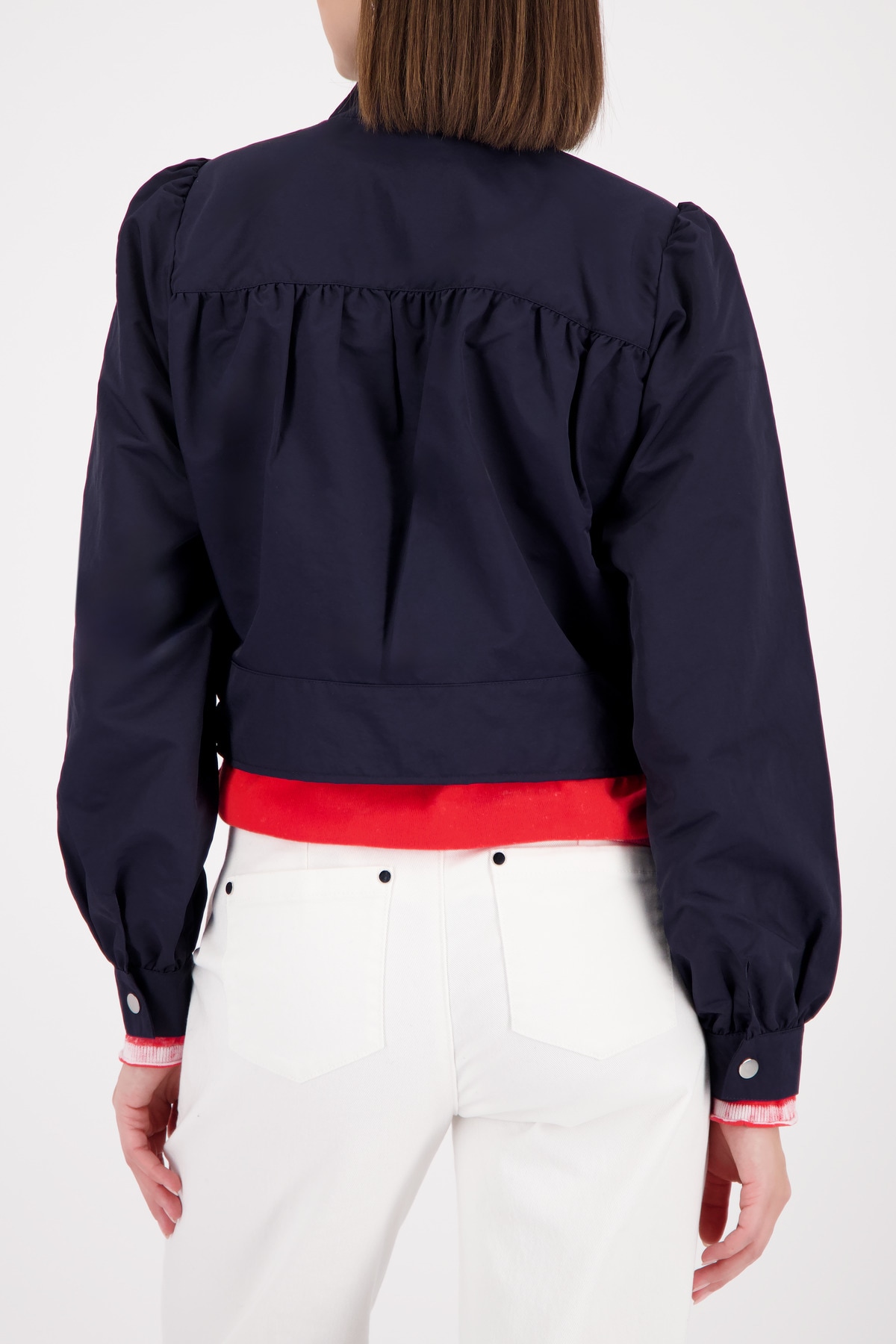 Monari Veste courte »Nylon« ohne Kapuze Stehkragen, Regular Fit, Kräuselung an der Schulter