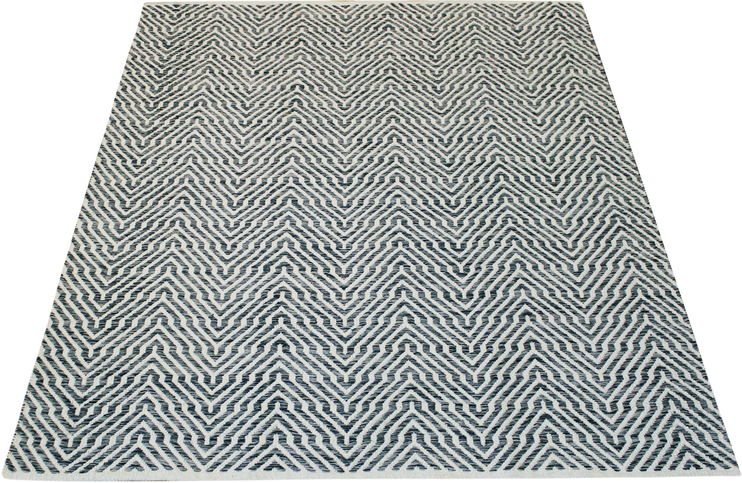 my home Teppich »Hanno«, rechteckig, 7 mm Höhe, flacher Teppich, Kurzflor, Weich, Pflegeleicht, Elegant