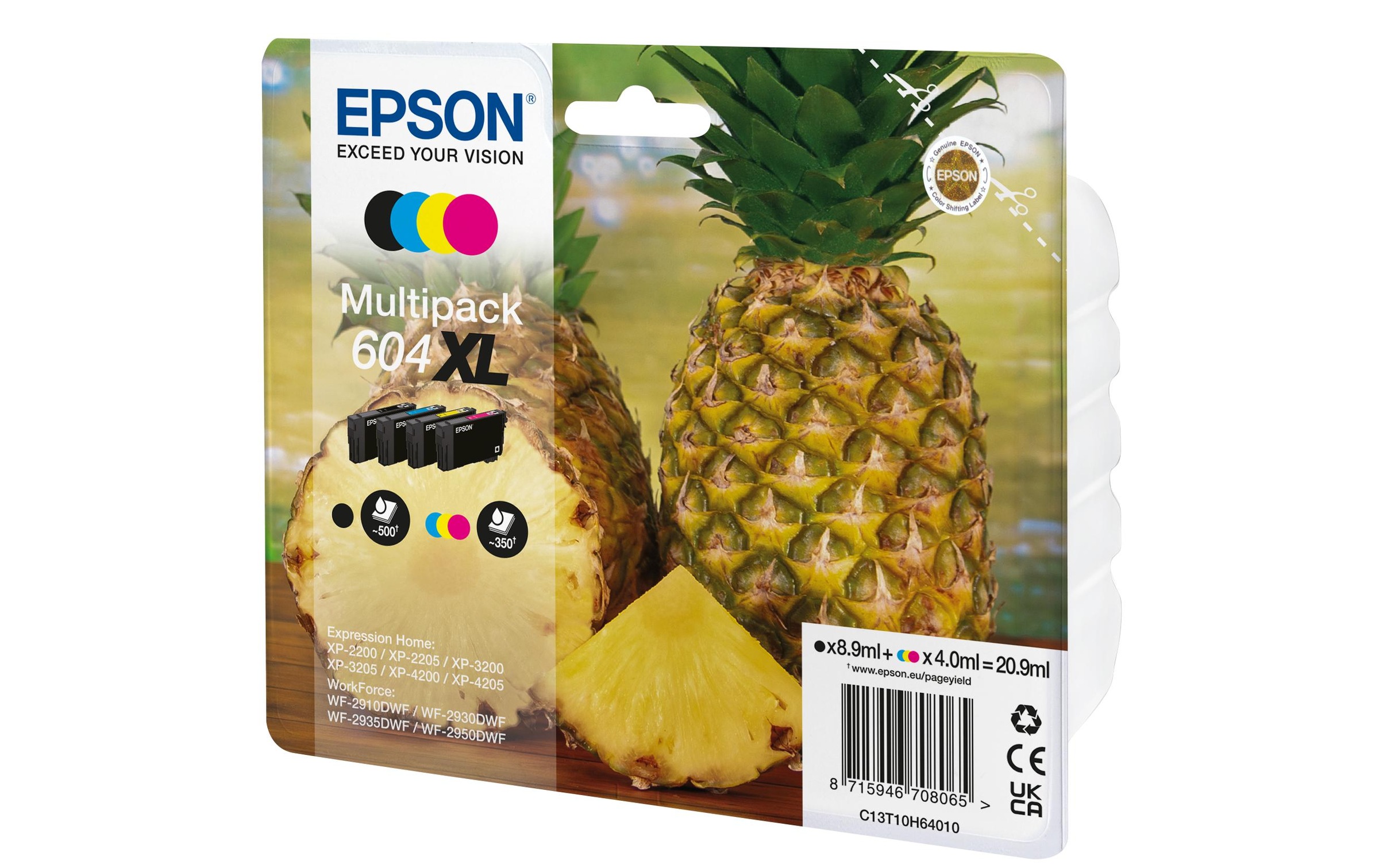 Image of Epson Tintenpatrone "Nr. 604XL / C13T10H64010 BK, C, M, Y"