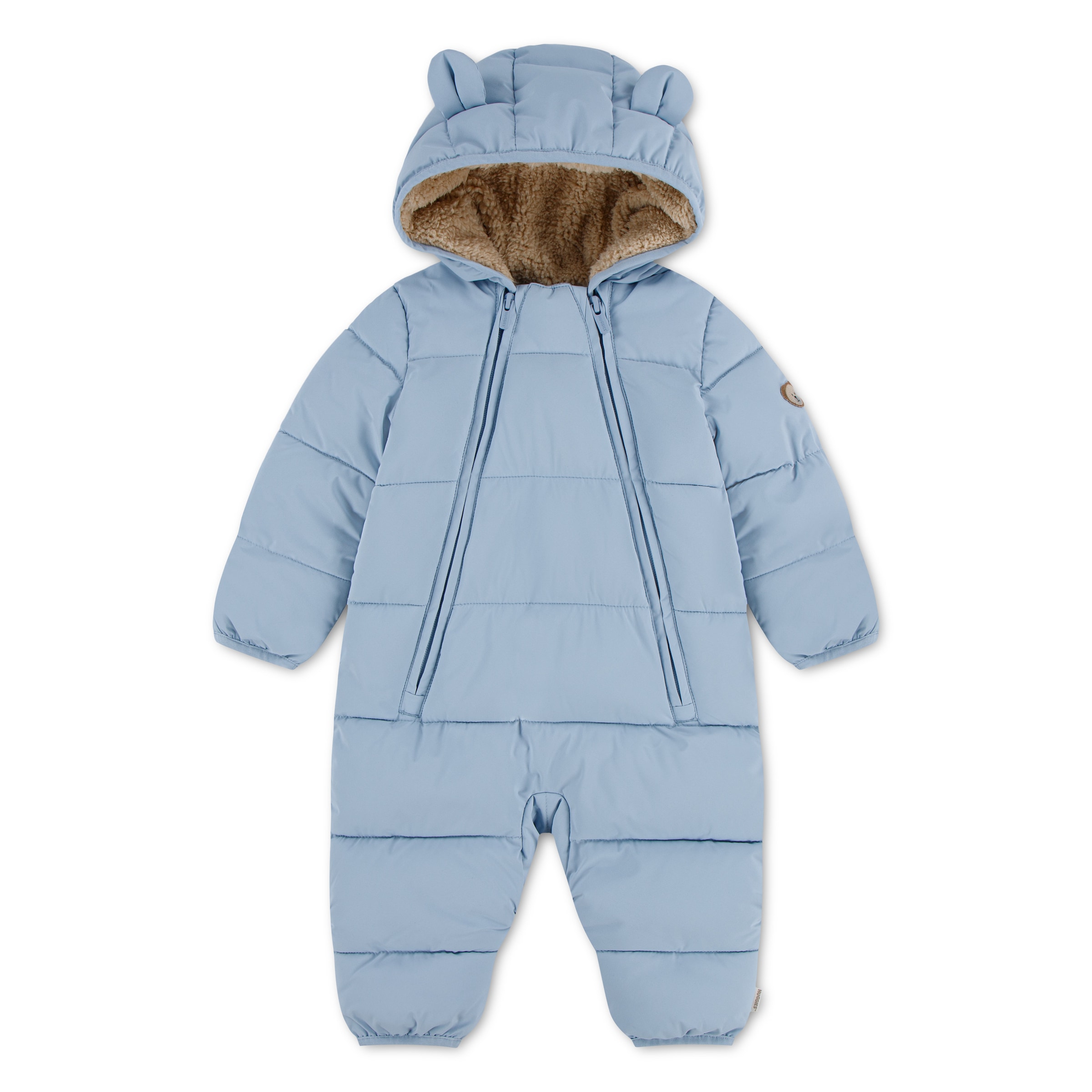 HUGGIES babywear Schneeoverall Schneeanzug für Girls und Boys mit Kapuze und Hasenohren