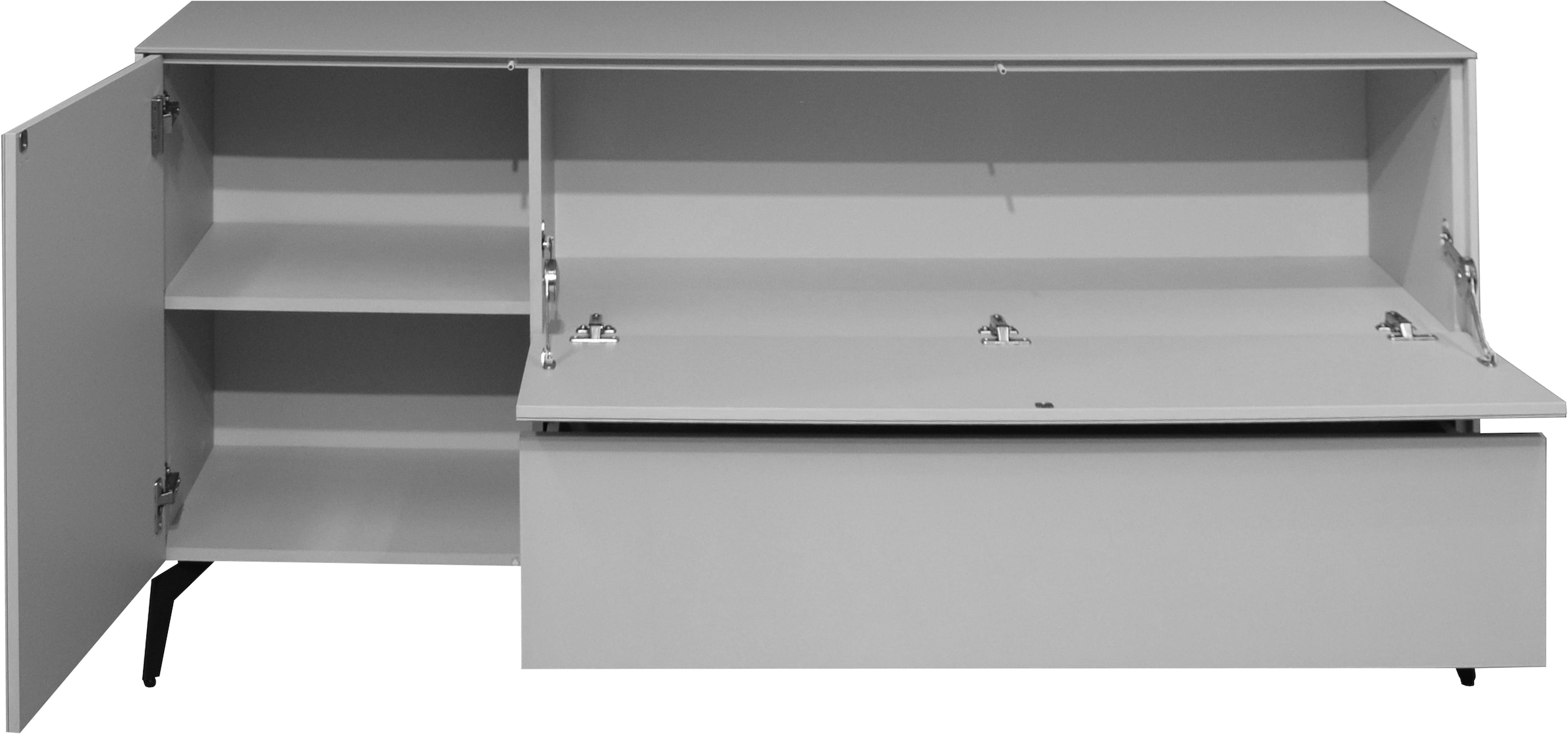 Mäusbacher Lowboard »Imola TOPSELLER!«, Mäusbacher Lowboard mit Glasfront und Glasoberplatte
