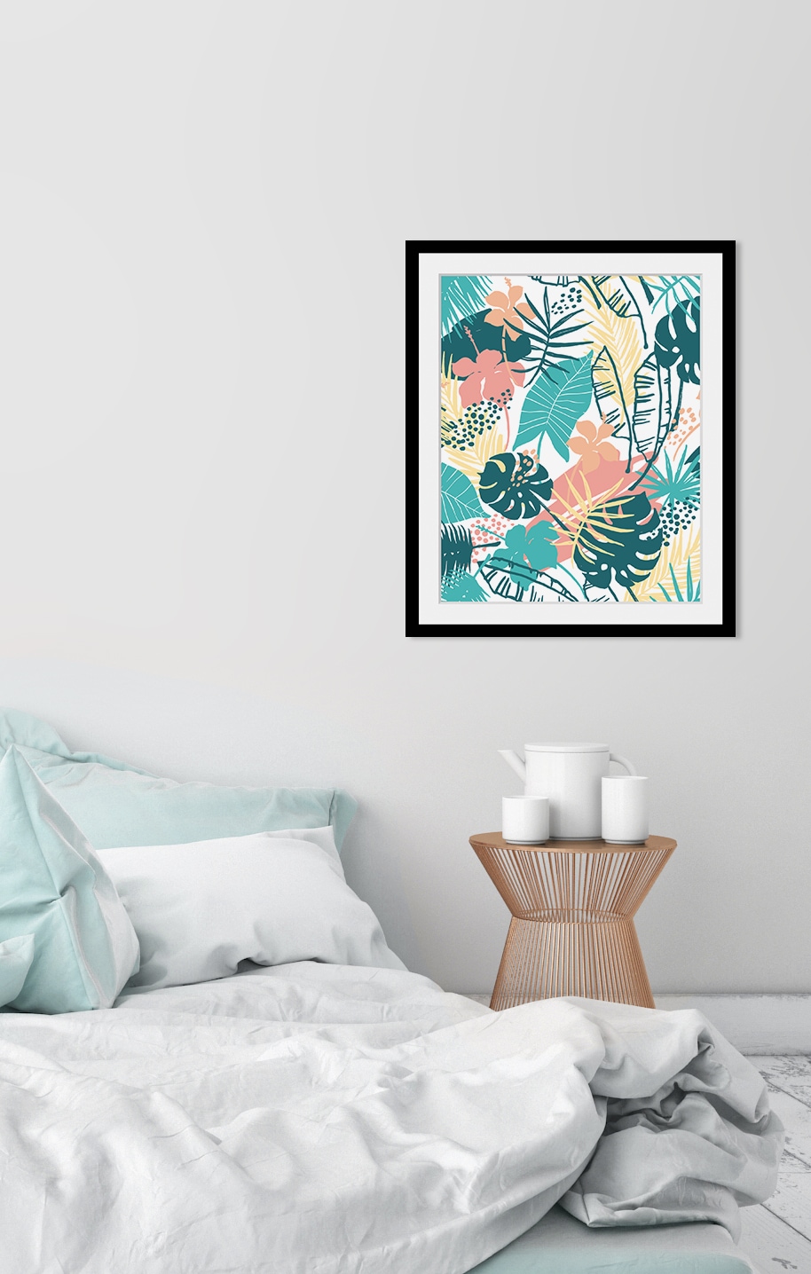 queence Image »Jennifer« HD Premium Poster-Druck inkl. Holzrahmen