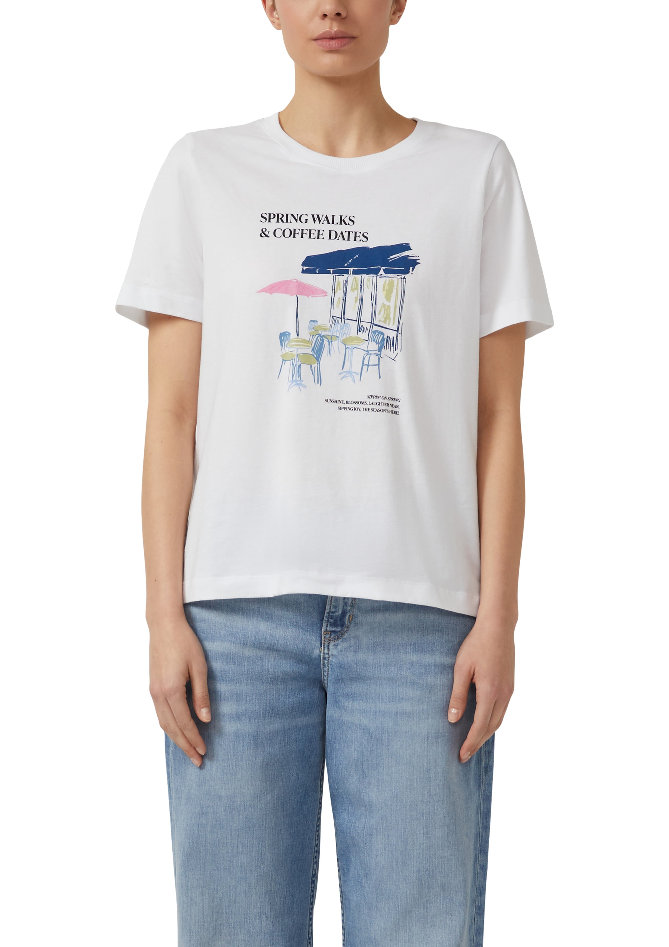 Image of s.Oliver Kurzarmshirt Sommershirt mit Frontprint