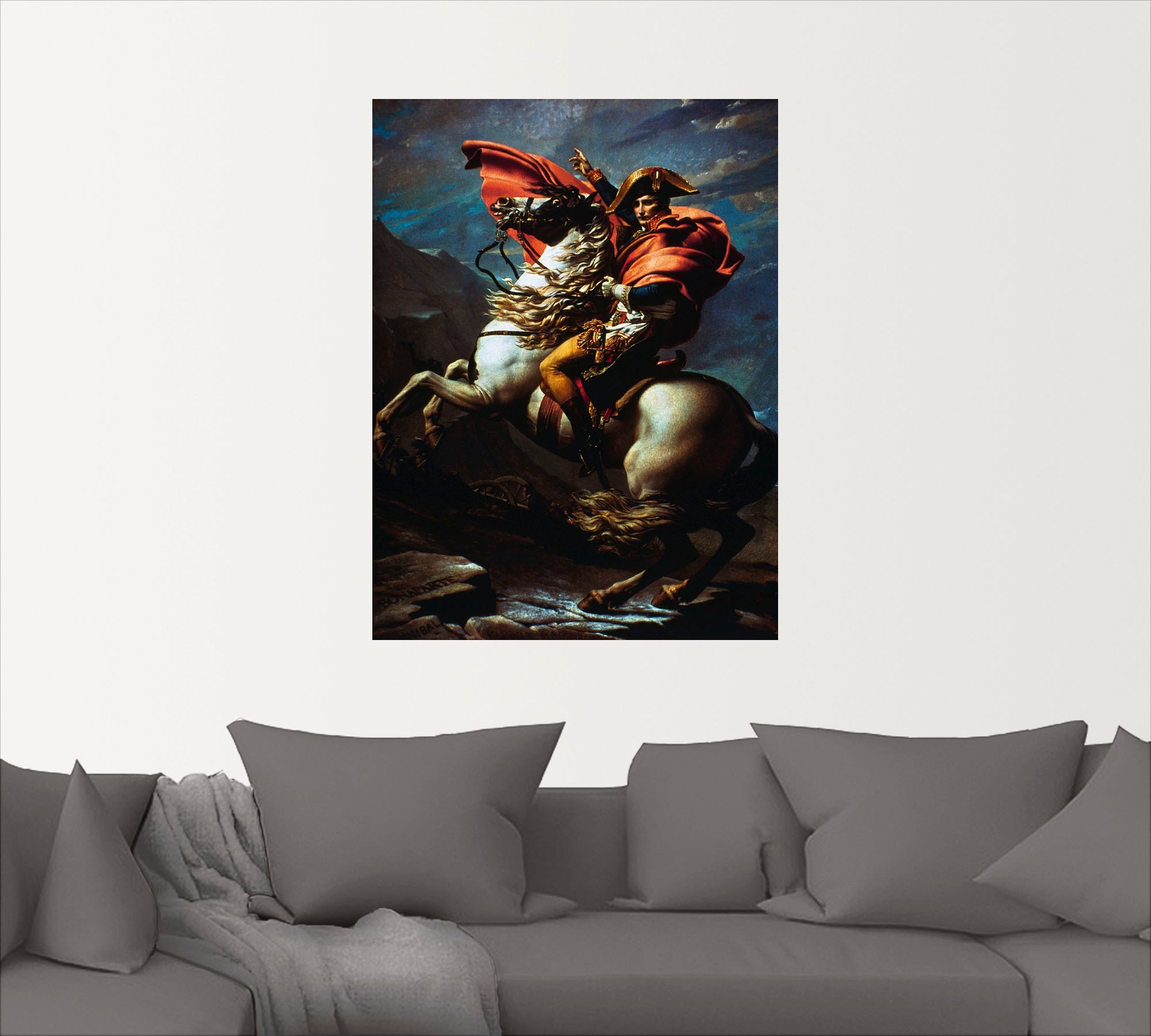 Artland Wandbild »Napoleon überquert die Alpen, 1800 II«, Menschen, (1 St.), als Alubild, Leinwandbild, Wandaufkleber oder Poster in versch. Grössen