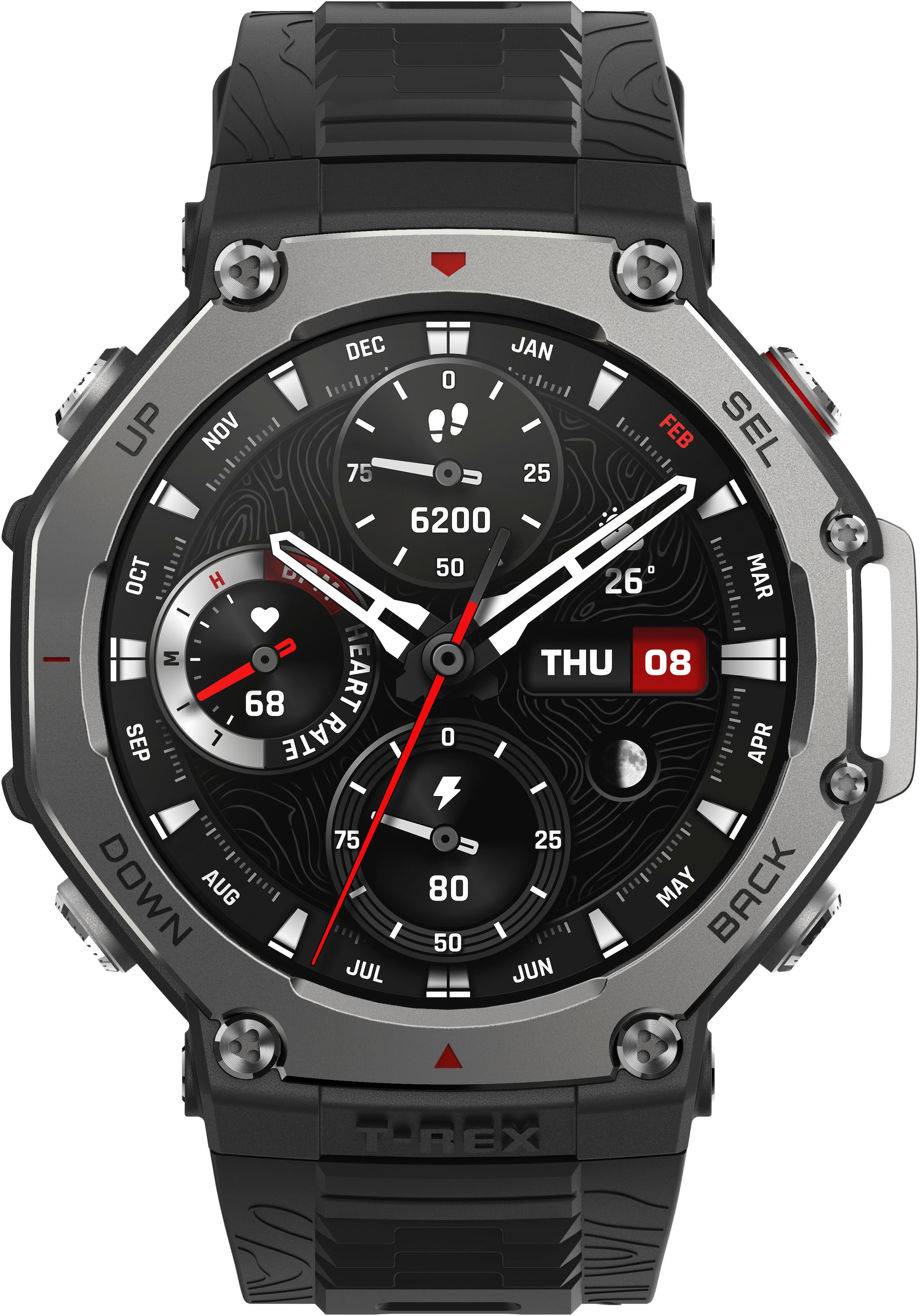 Amazfit Smartwatch »T-Rex 3«, (/ 1,5 Zoll), Zepp OS