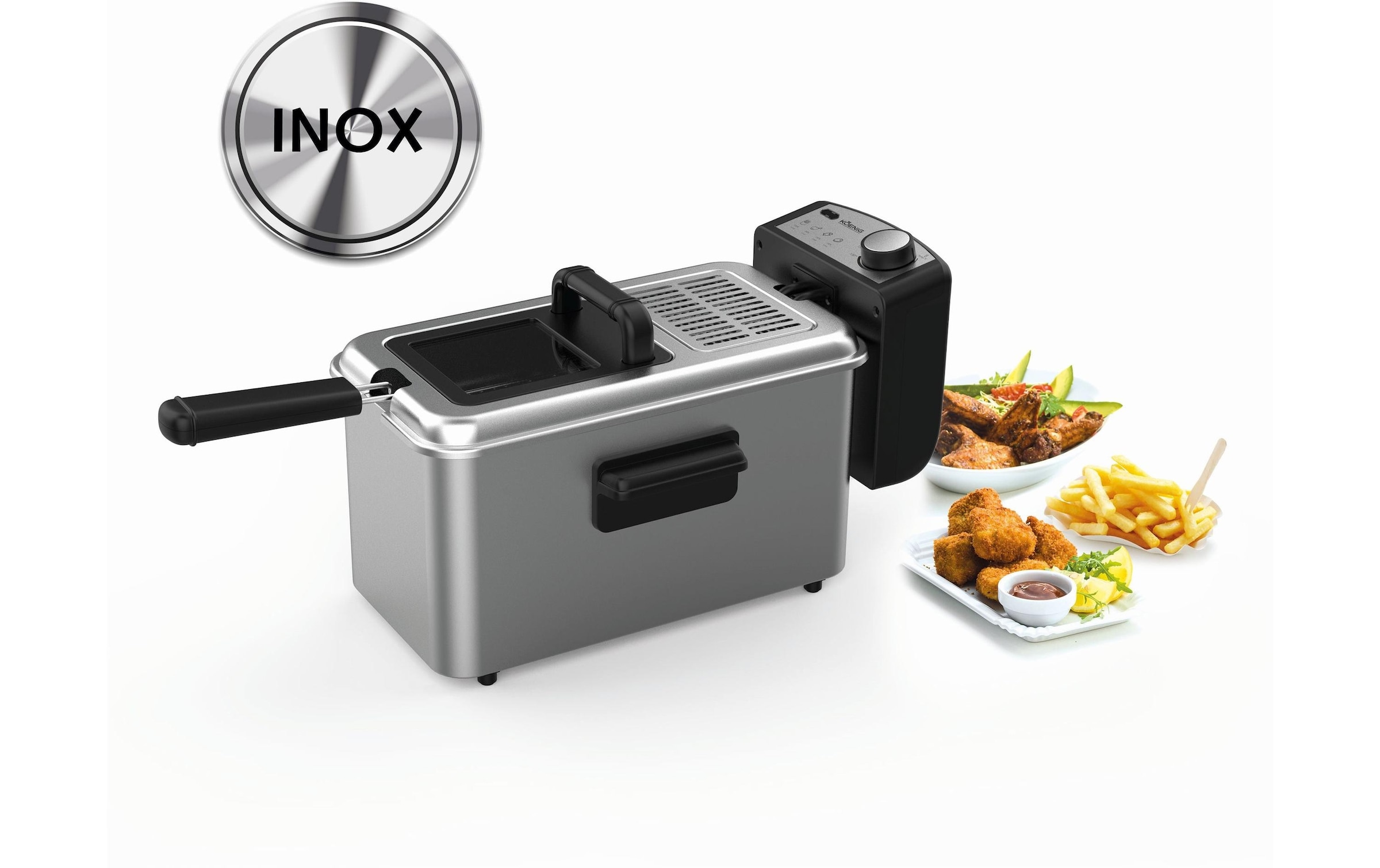 KOENIG Fritteuse »Inox, 1 kg«, 2000 W