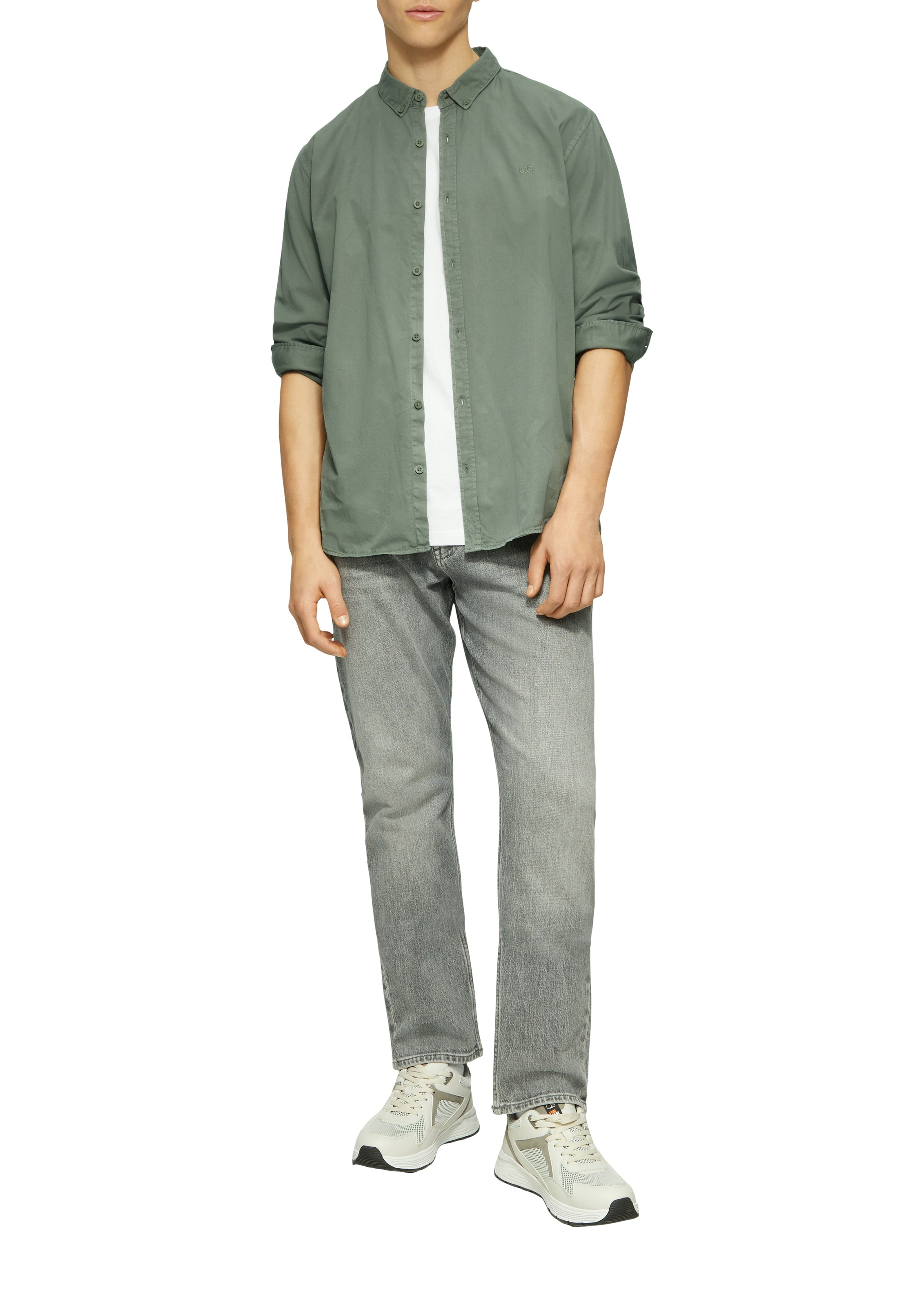 QS Langarmhemd mit Manschetten