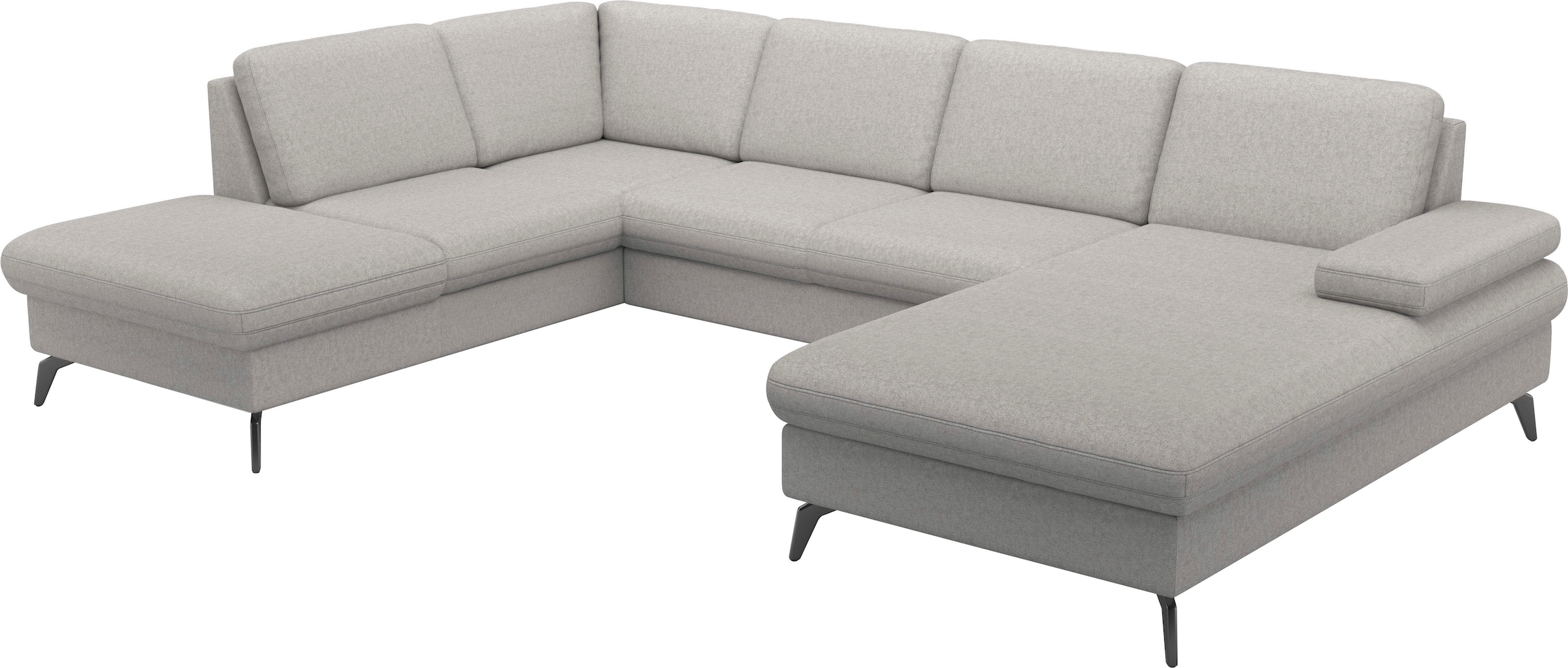 sit&more Wohnlandschaft »Morris Jubi U-Form, B: 300 cm« mit Armteilfunktion & 1 Zierkissen, optional Bettfunktion