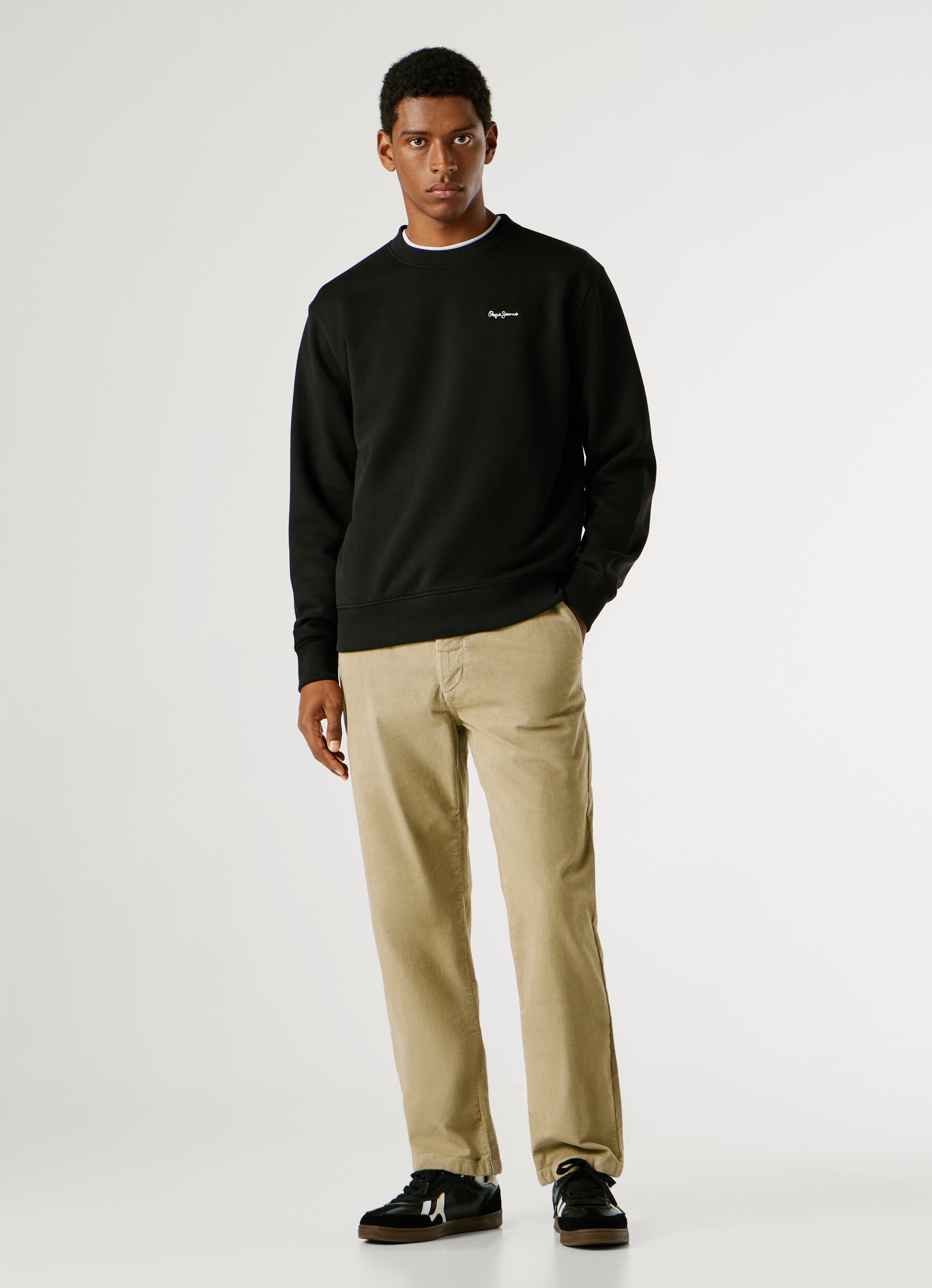 Pepe Jeans Sweatshirt »GRIFFIN CREW«, mit Rundhals, Rippbündchen
