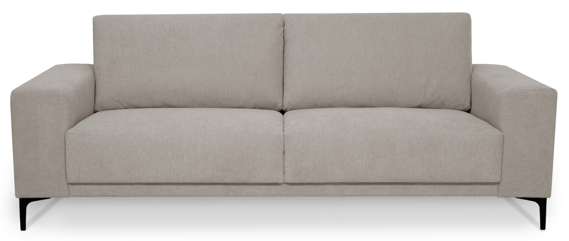 GOODproduct 3-Sitzer »Xander« Breite 224 cm, Soft-Touch Chenille, schwarze Metallfüsse