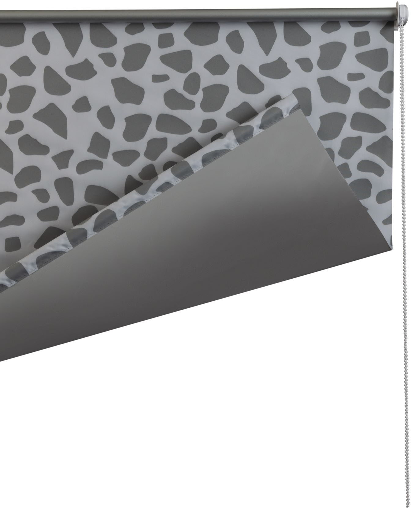 K-HOME Seitenzugrollo »K-home Verdunklungsrollo bedruckt Stein«, verdunkelnd, energiesparend, ohne Bohren, freihängend, bedruckt Steinoptik