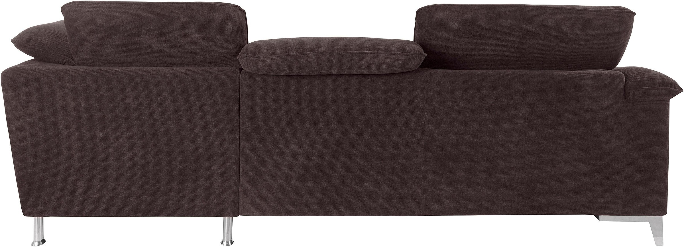 COTTA Polstergarnitur »Teresa L-Form« Set,  Set bestehend aus: Ecksofa mit Kopfteilverstellung & Hocker