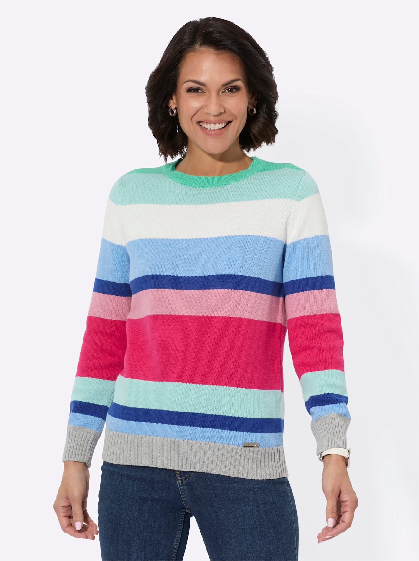 Casual Looks Rundhalspullover »Rundhals-Pullover«