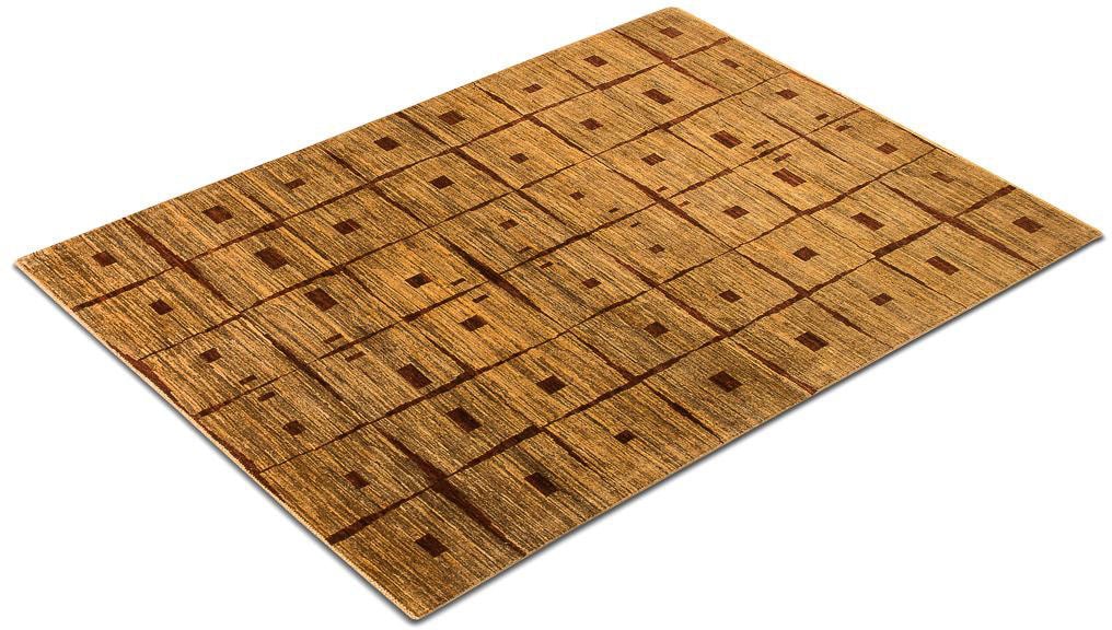 Wollteppich »Ziegler Modern Teppich handgeknüpft mehrfarbig«, rechteckig, handgeknüpft