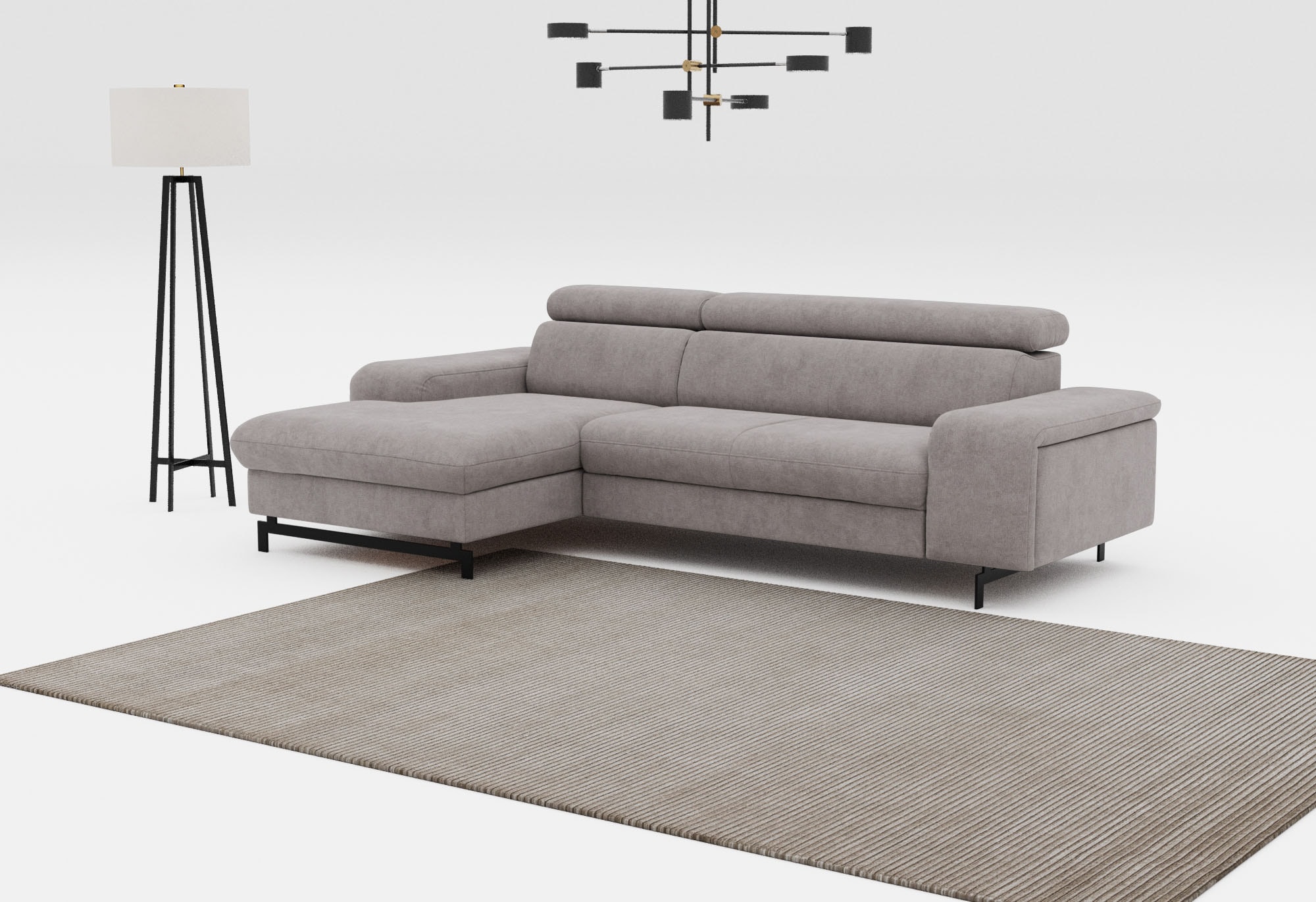 Image of COTTA Ecksofa "Emma L-Form, B: 267 cm" mit Kopfteilverstellung, optional Bettfunktion & Bettkasten