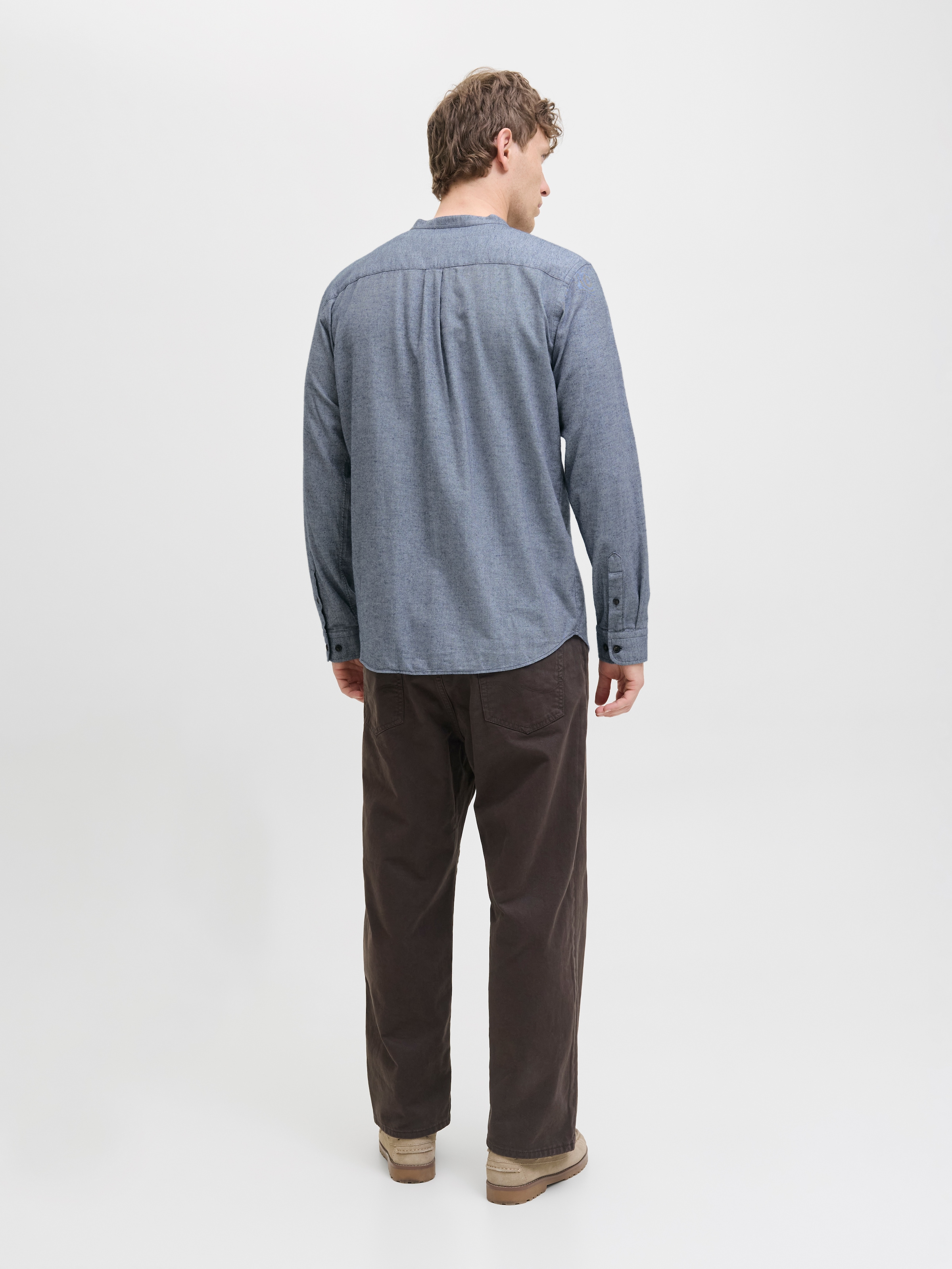 Jack & Jones Langarmhemd »JJEBAND MELANGE SHIRT L/S SN«