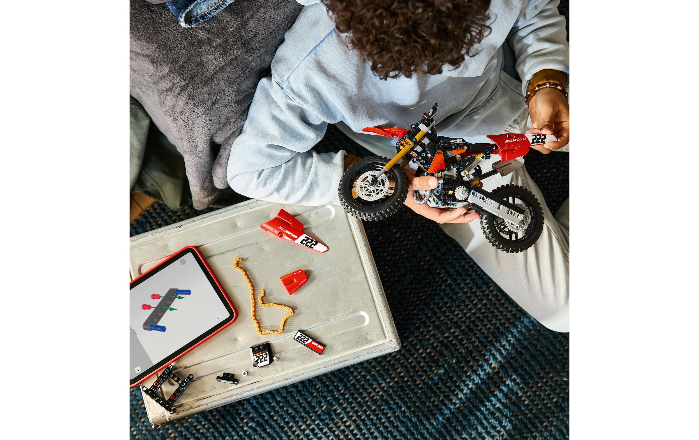 LEGO® Pions de construction »Ducati Desmo450 MX Factory Motorrad (42238), LEGO Technic« fabriqué en Europe