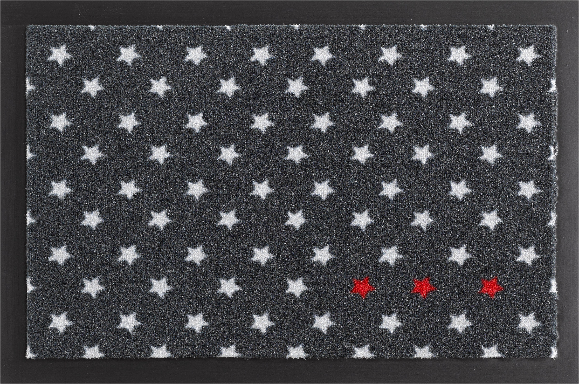 Image of HANSE Home Fussmatte »Sterne«, rechteckig, 0,7 mm Höhe, In- und Outdoor geeignet, Sterne-Design, Robust, Pflegeleicht, Rutschhemmend bei Ackermann Versand Schweiz